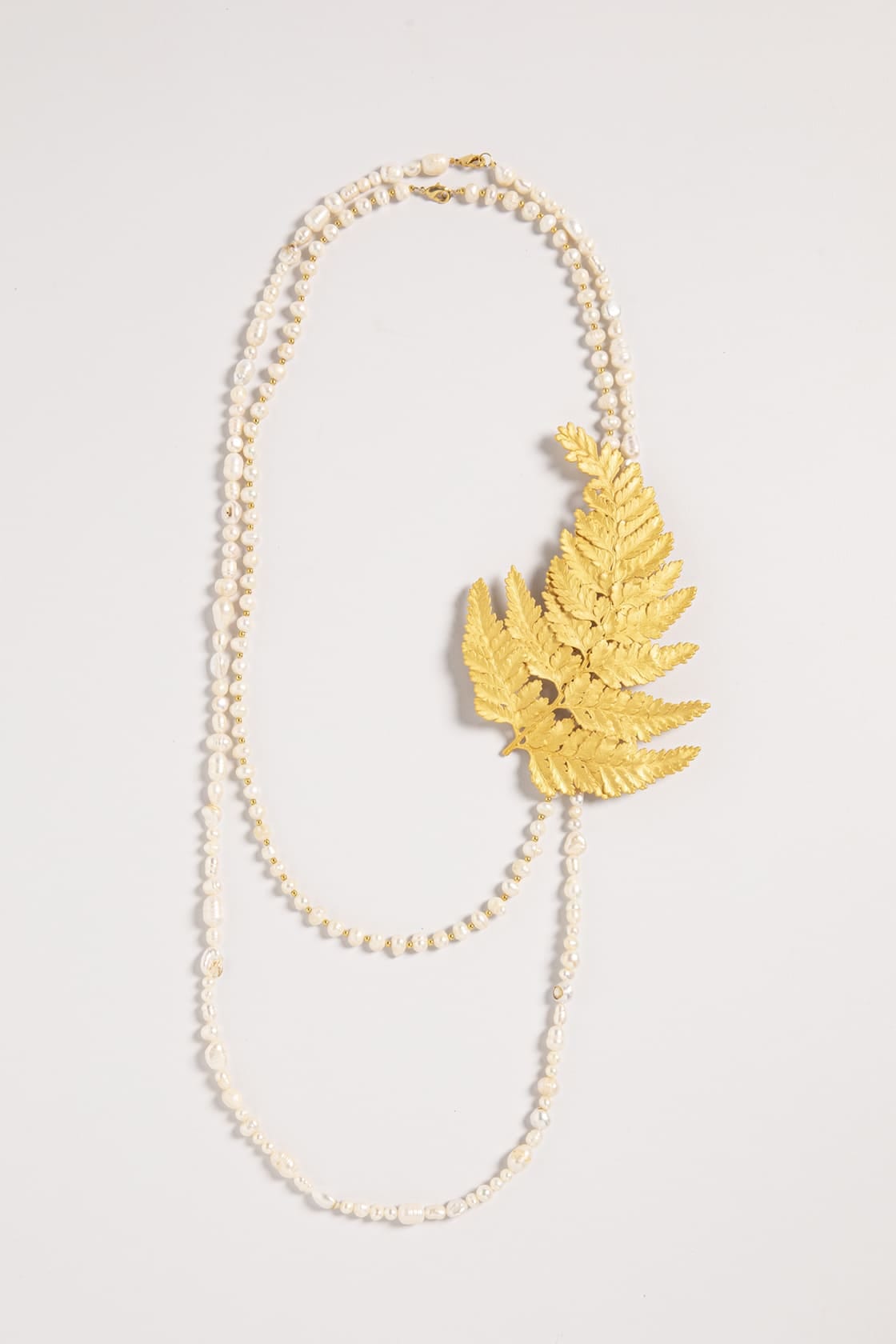 LACE FERN NECKLACE AND PIN - imagen 3