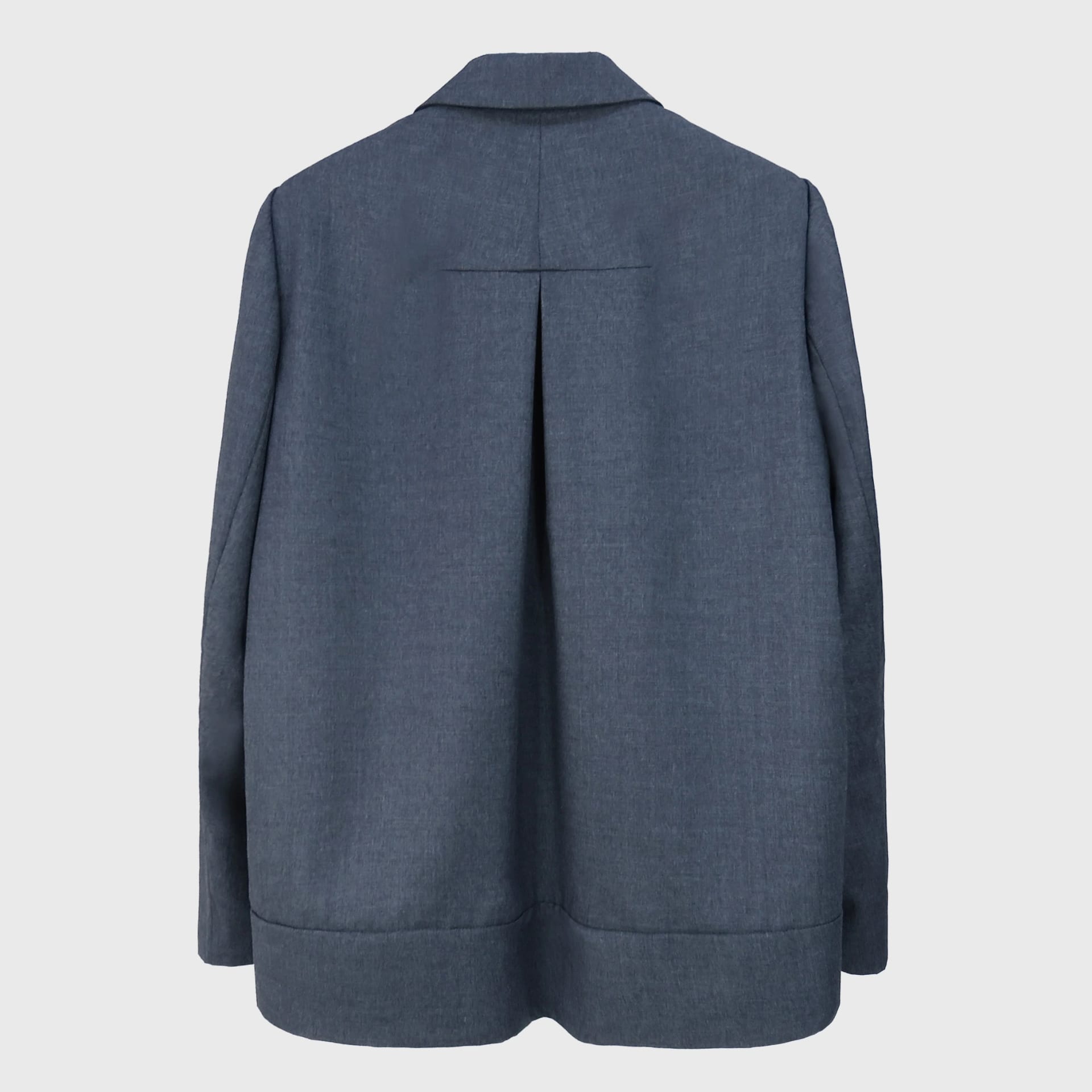 Pullover con Solapa Drapeada Gris Oscuro - imagen 3