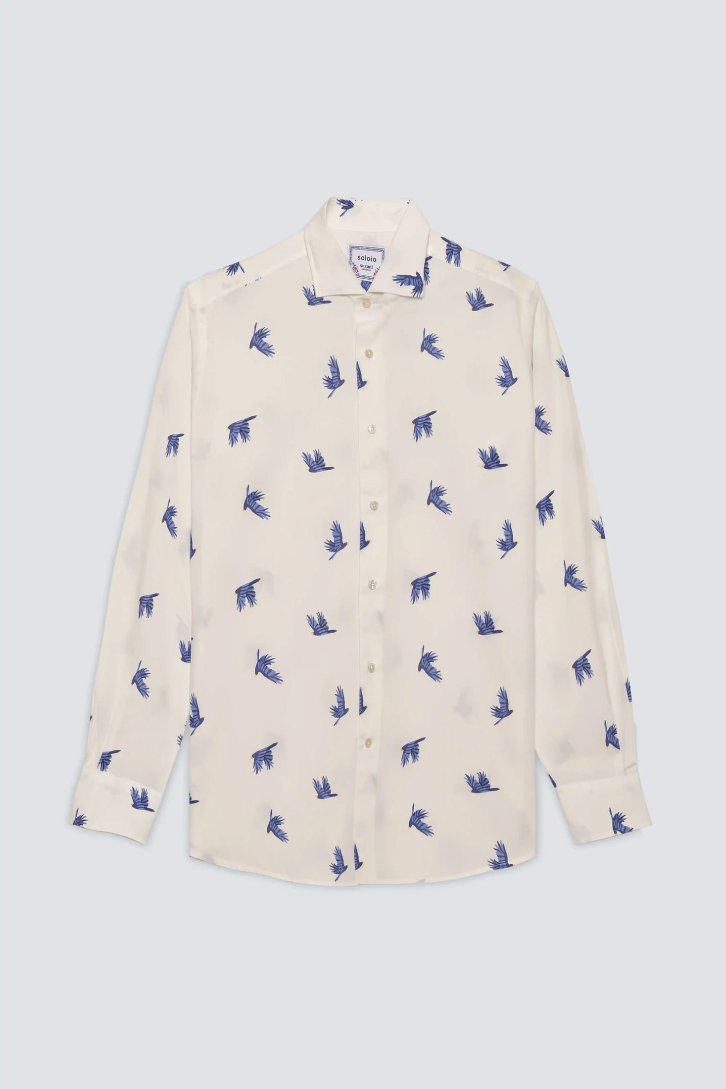 Men's cotton shirt white prosperita - imagen 1