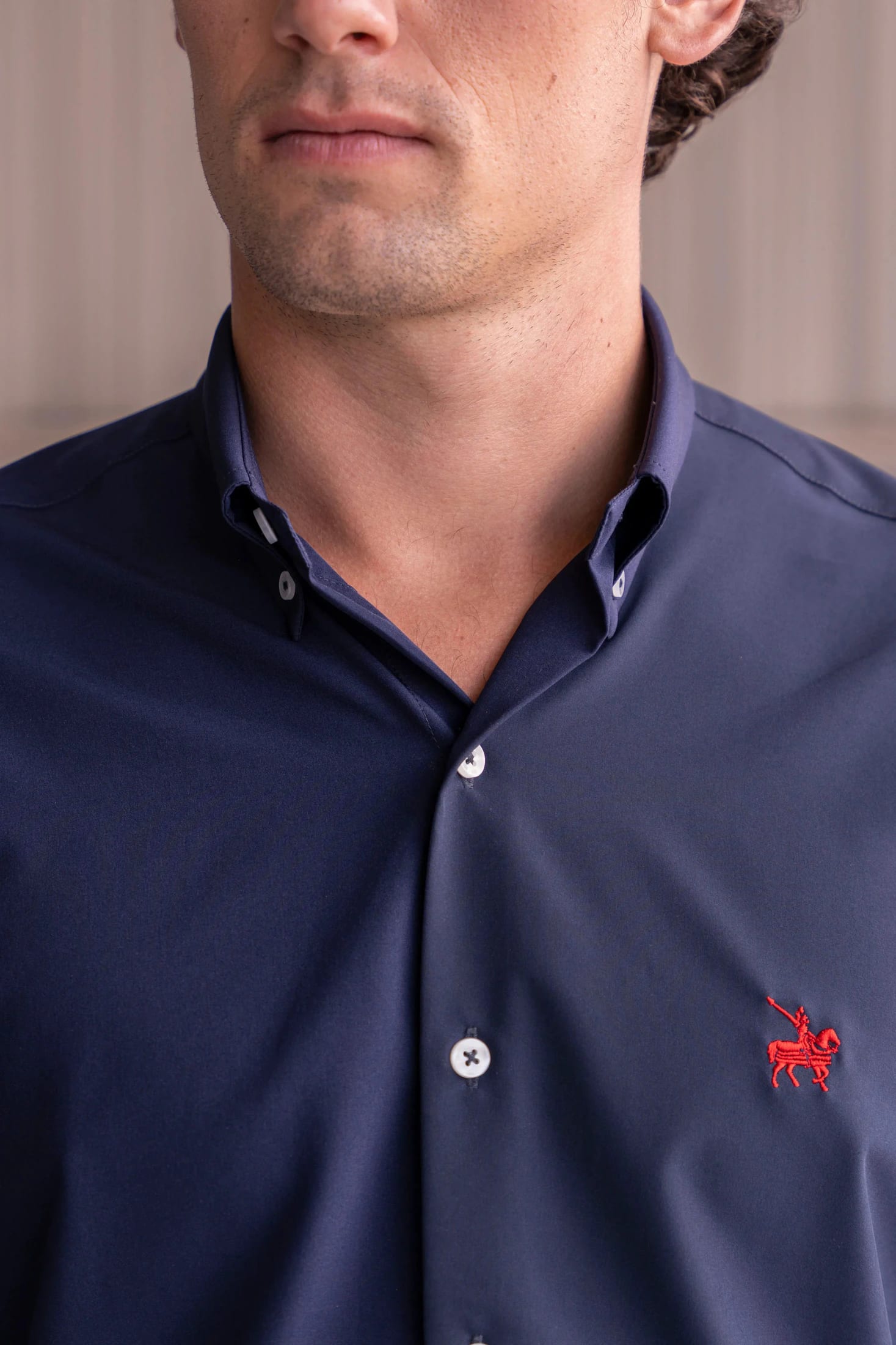 Camisa Motion Hombre Azul Oscuro - imagen 4