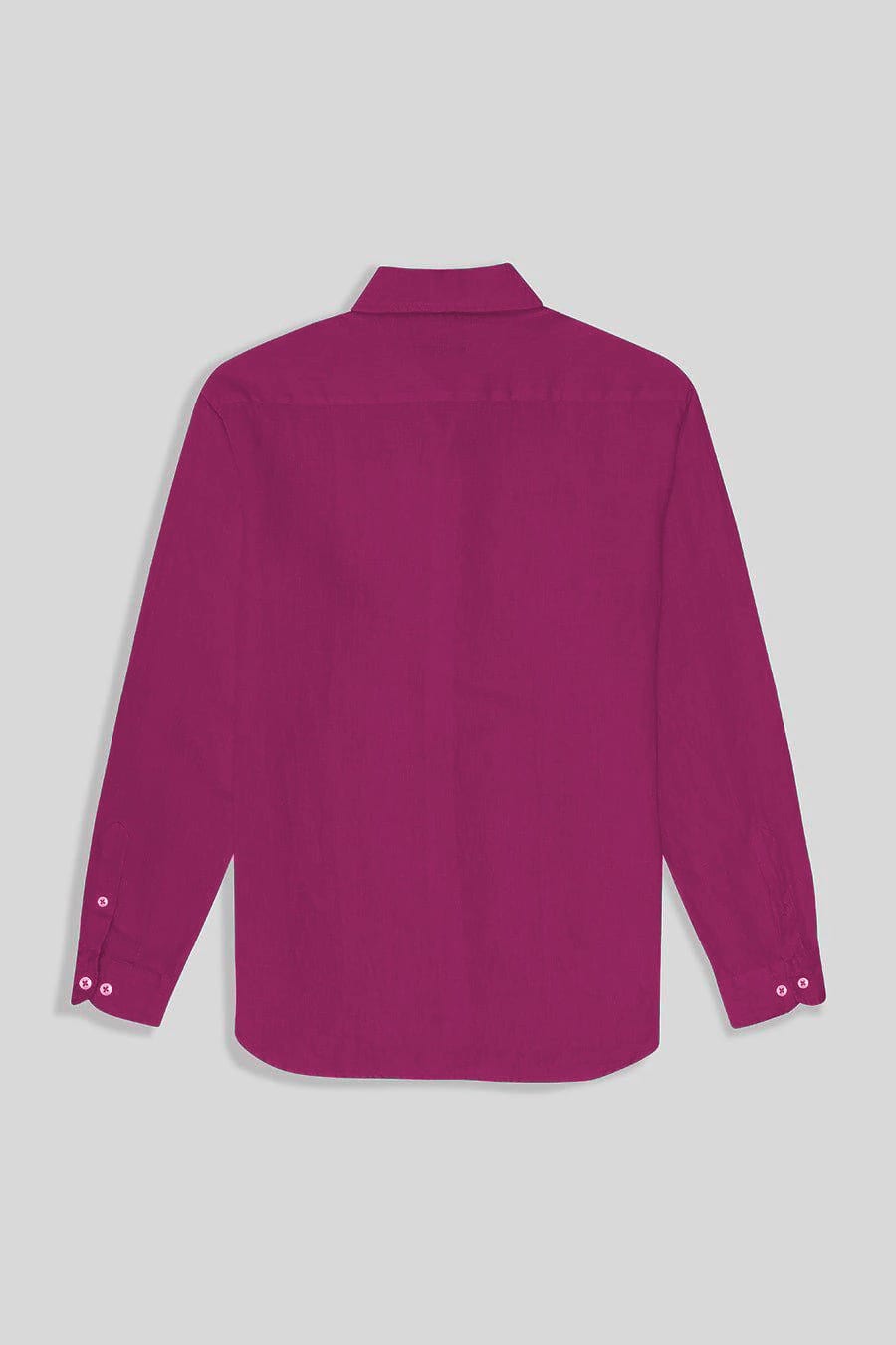 Men's linen shirt fuxia - imagen 3