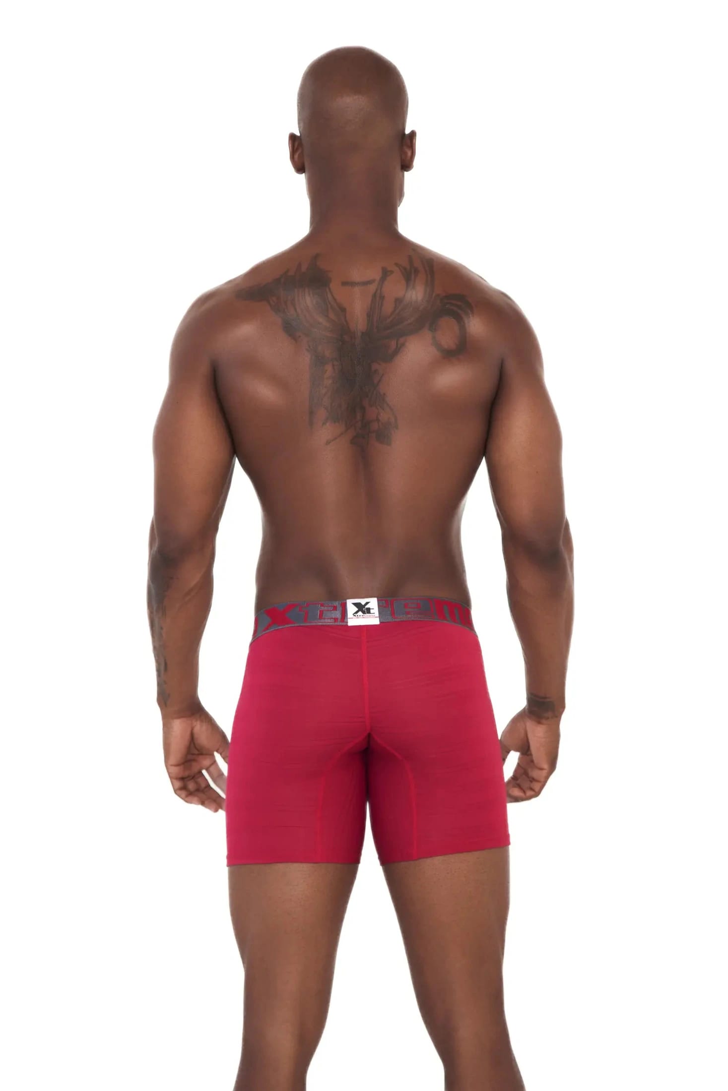 BOXER LARGO MICROFIBRA JACQUARD ROJO - imagen 2