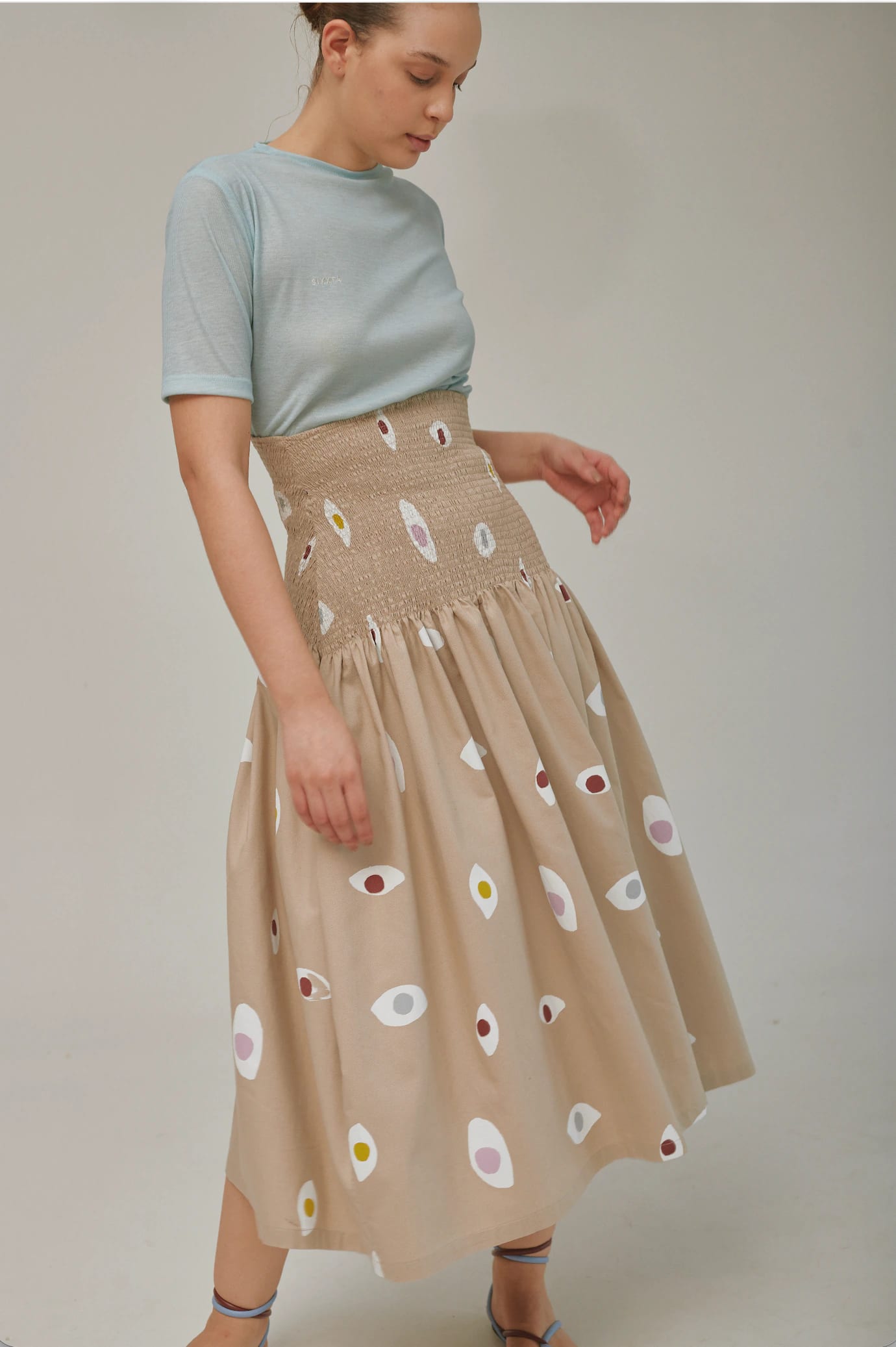 Falda Shirred Ojitos - imagen 5
