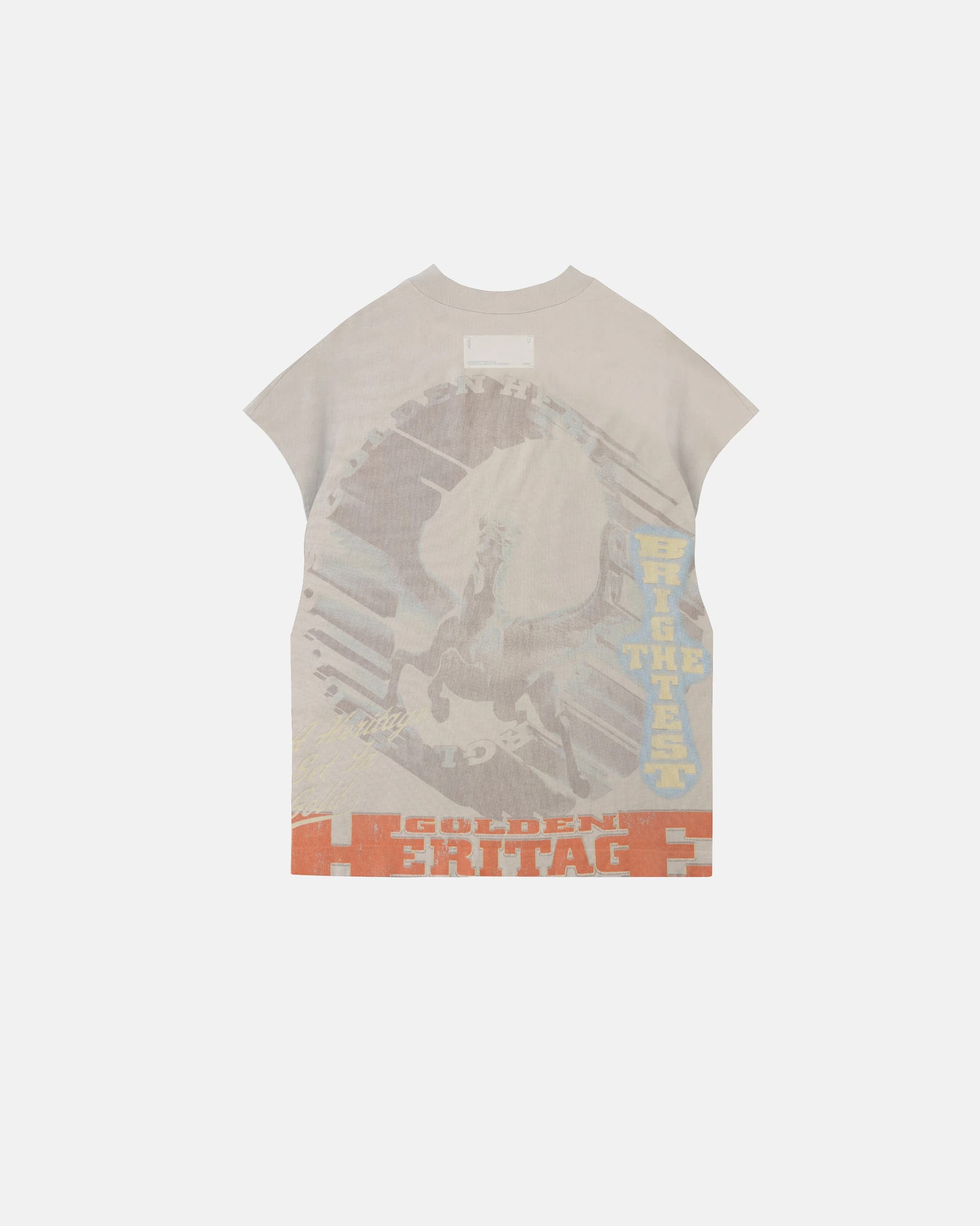 Golden Heritage Pegasus Sleeveless Tshirt Cream - imagen 3