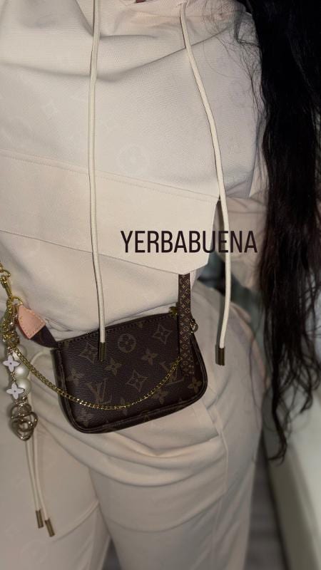 CONJUNTO LOUIS VUITTON MONOGRAM CIERRE NUDE - imagen 4