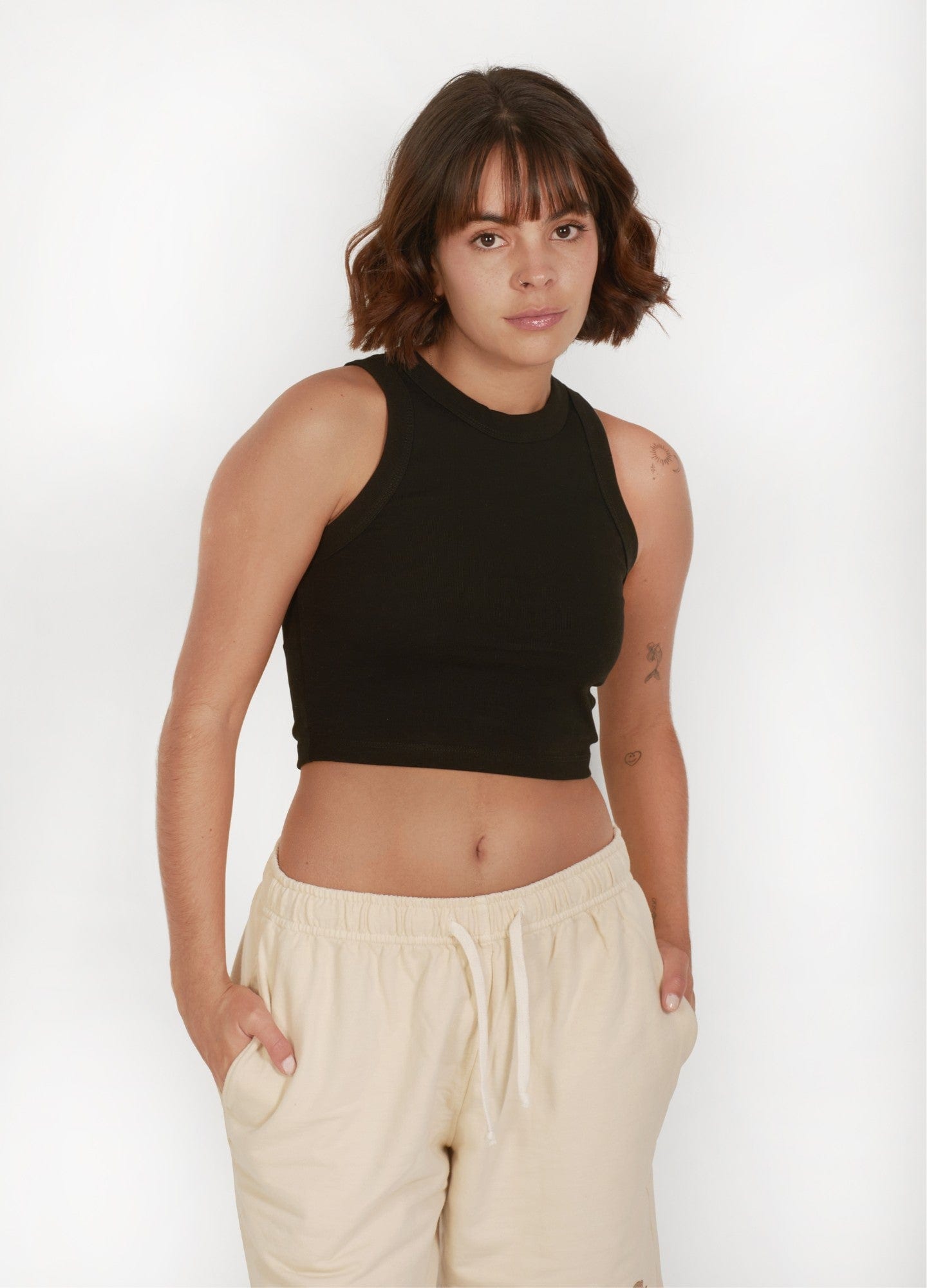 Basic Ciampino Tank Top – Negro - imagen 1
