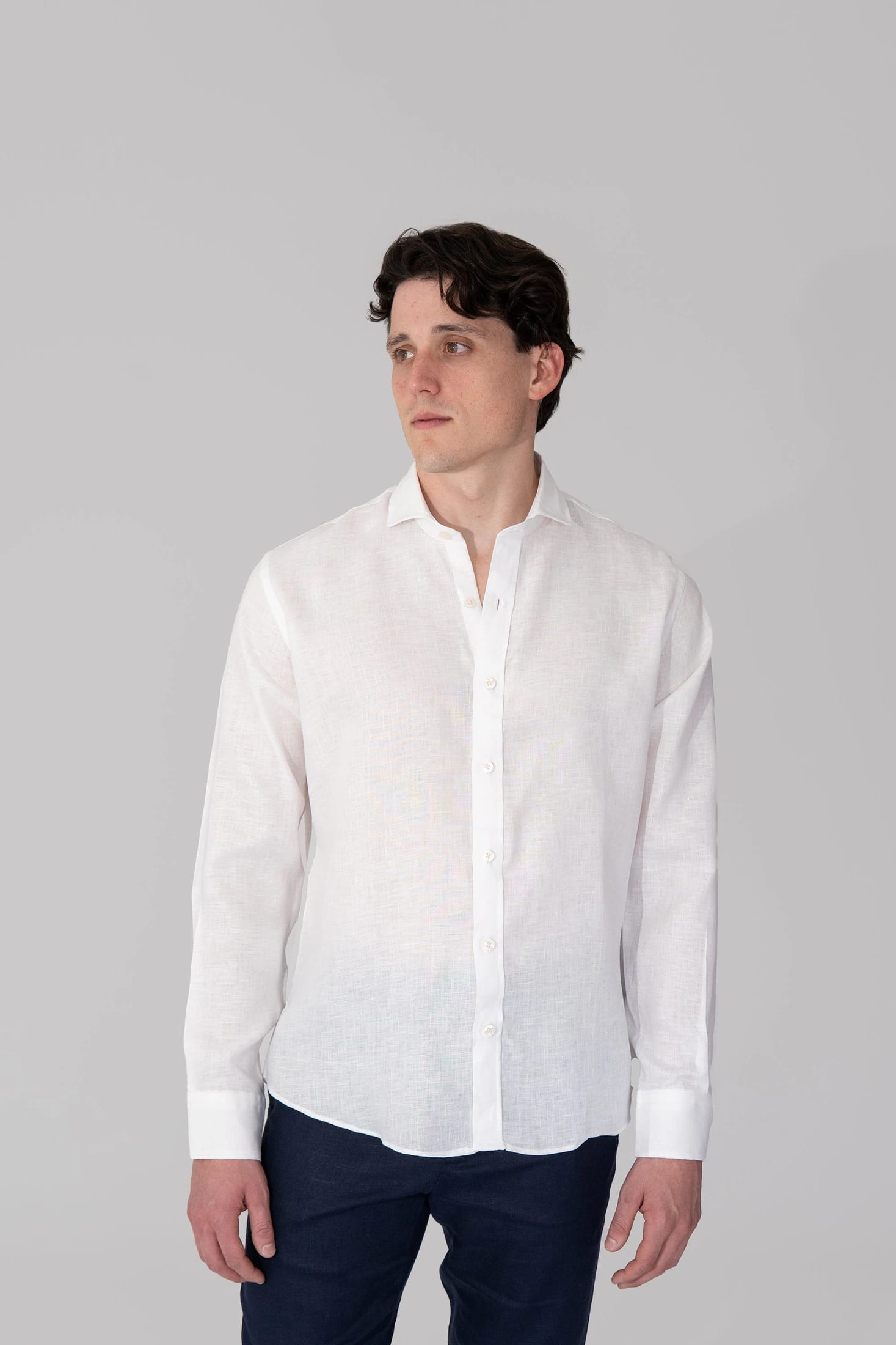 Camisas 100% Lino Cuello Francés - imagen 1