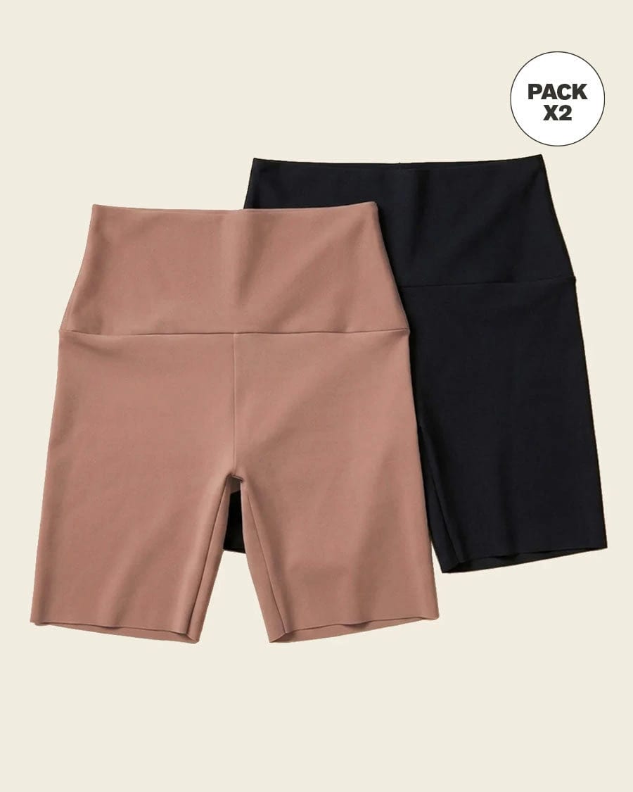 Paquete x 2 shorts de control moderado aspecto invisible con fajón antideslizante - imagen 3