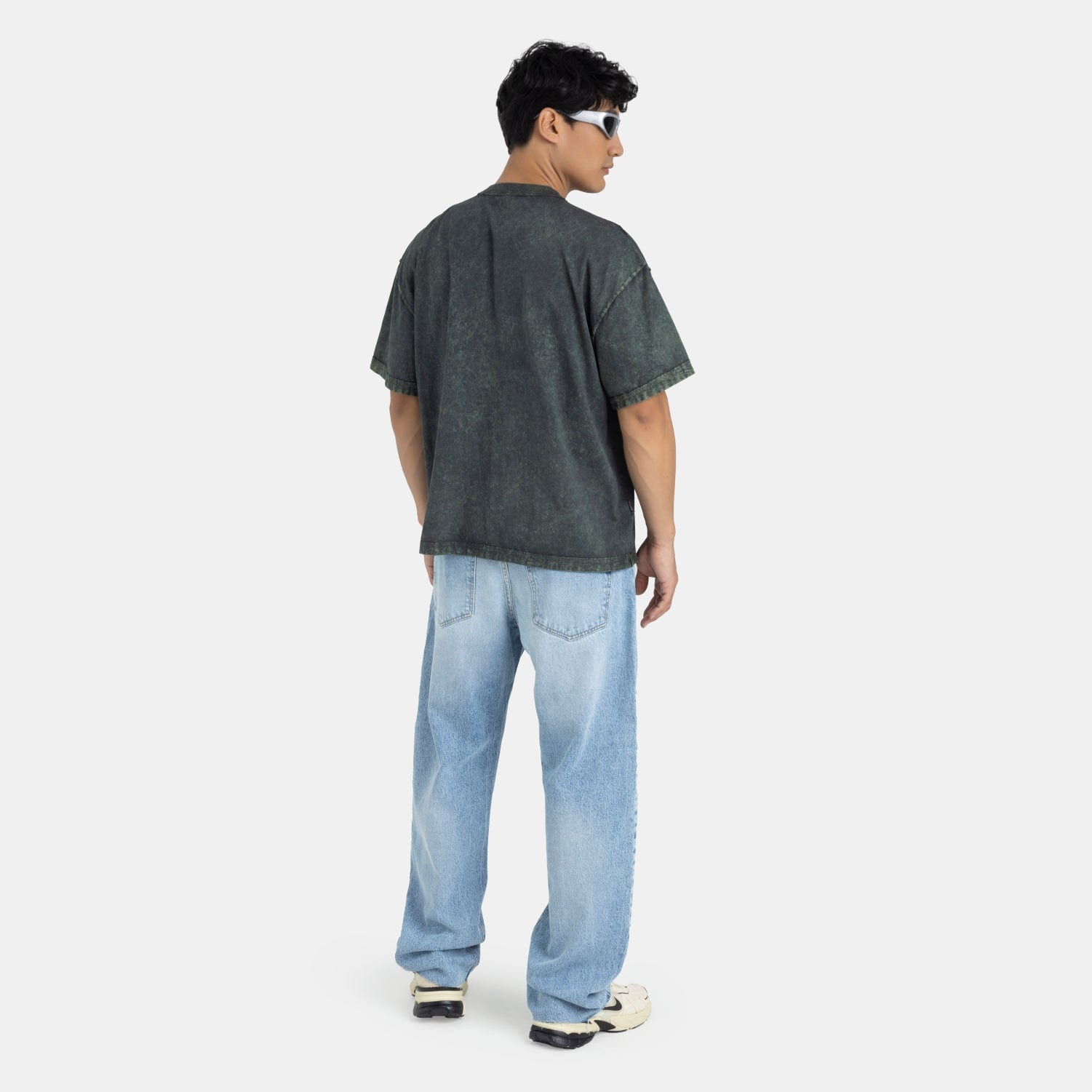 Acid Washed Boxy Tee Green - imagen 5