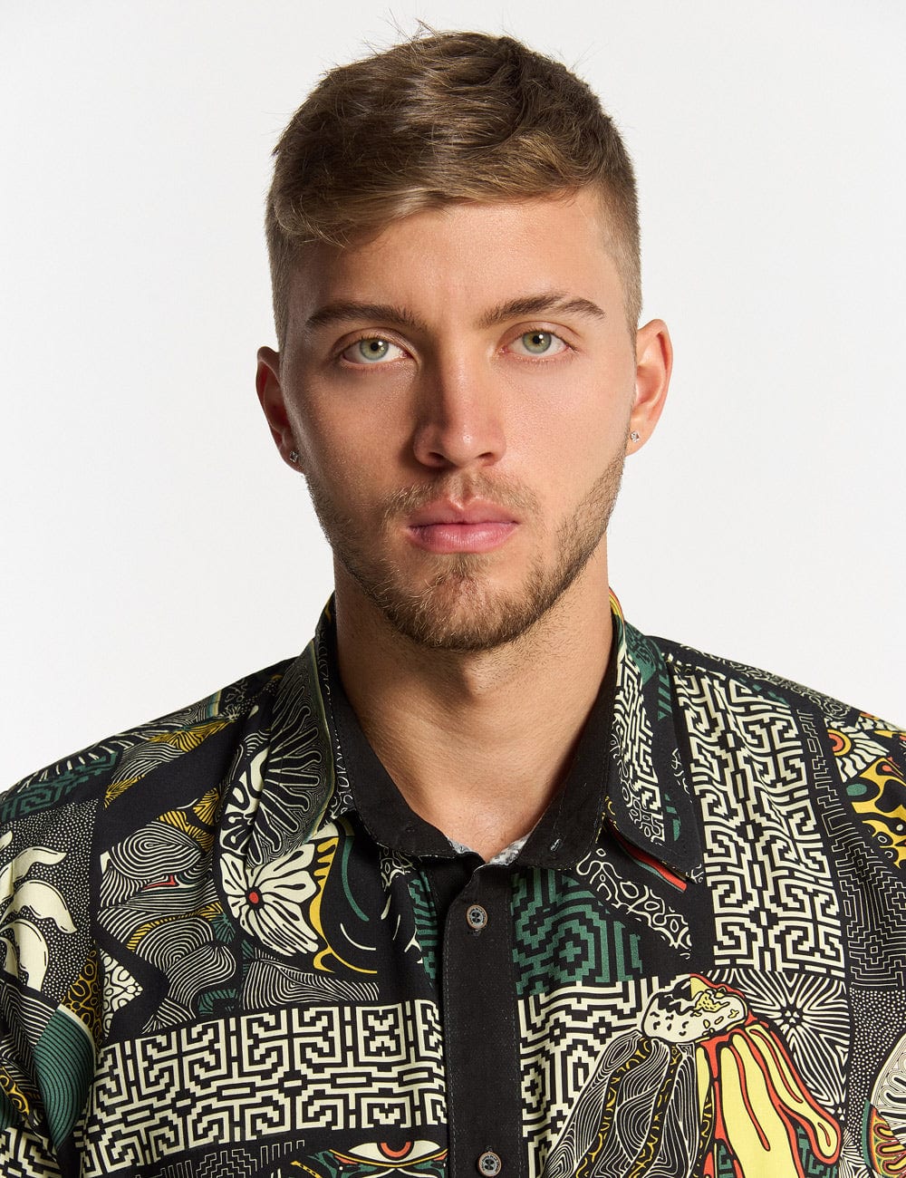 Camisa Oversize Kené multicolor Hombre - imagen 5