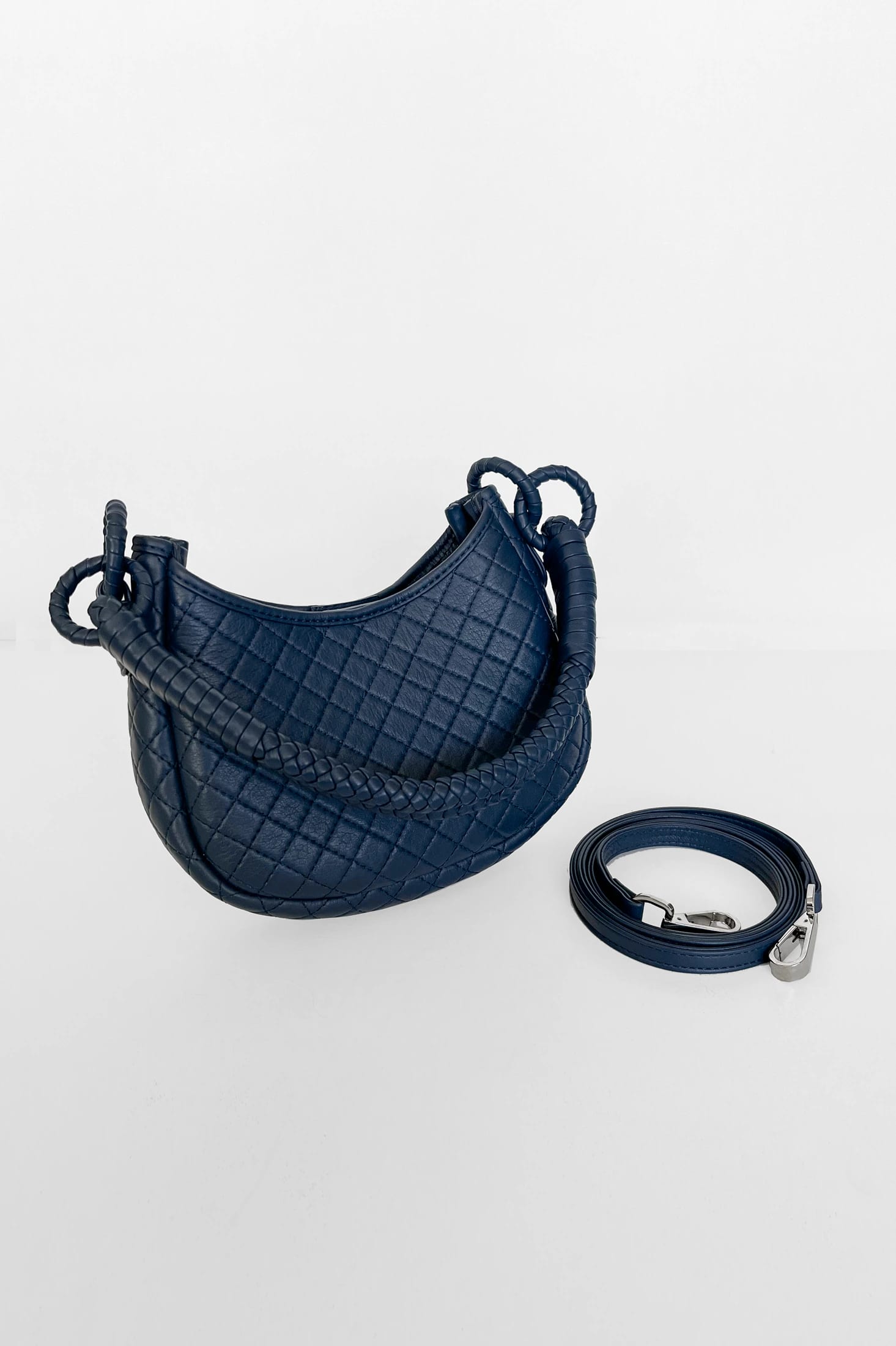 Saddle Mini, Shoulder Bag - Navy Blue - imagen 4