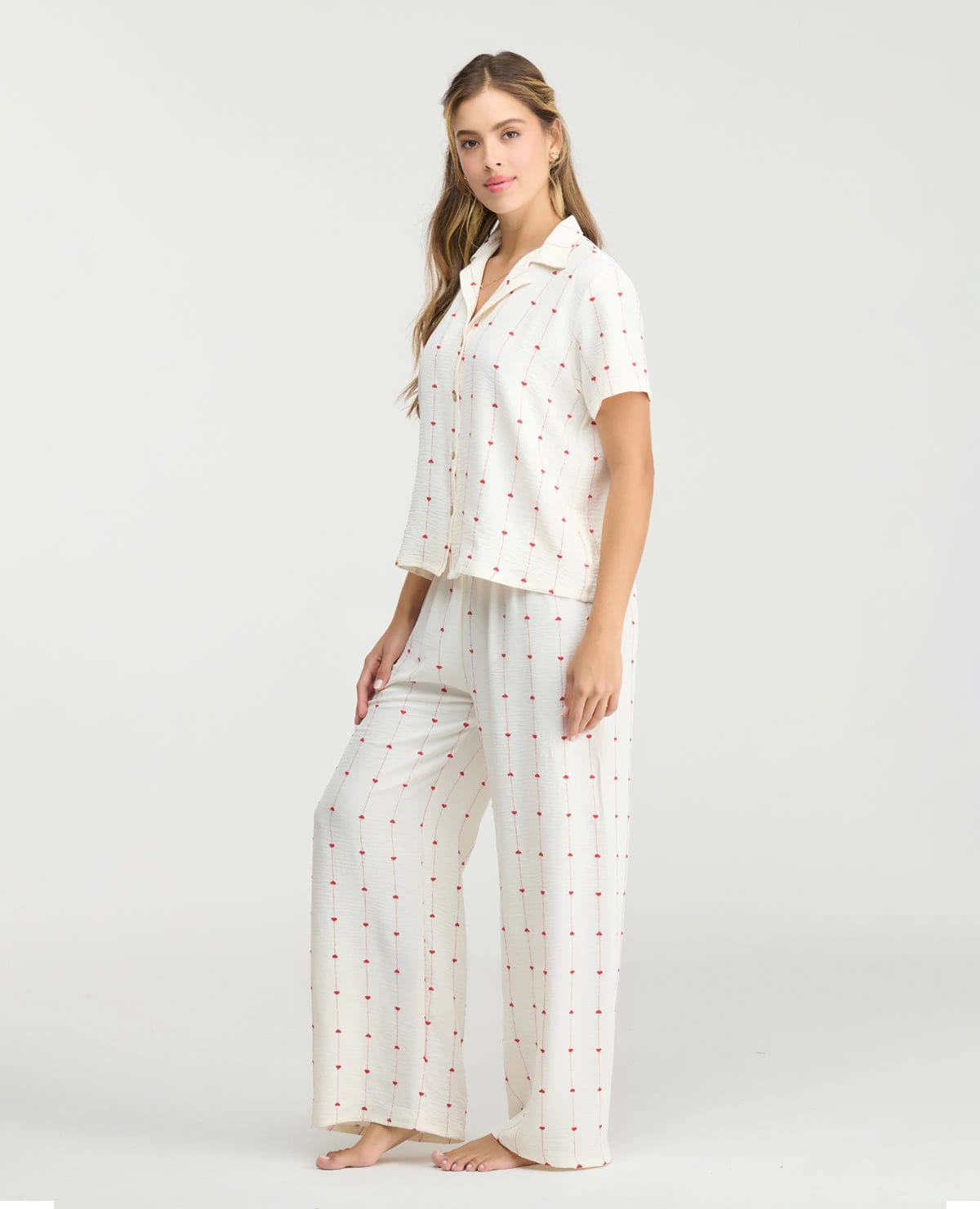 Pijama de Pantalón | Pretina Elástica | Botones frontales - imagen 2