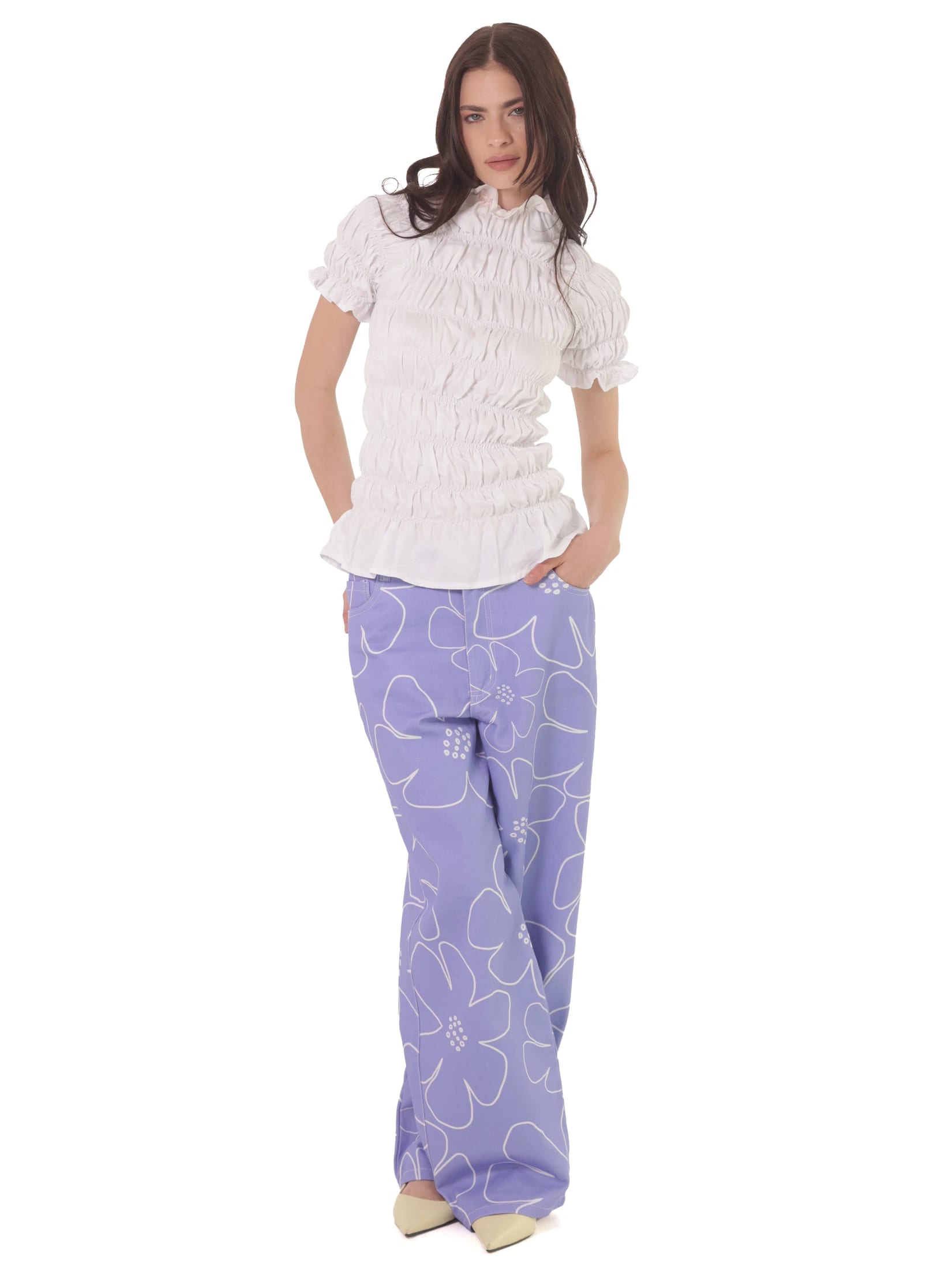 Pantalón Gótico Florentino Morado - imagen 2