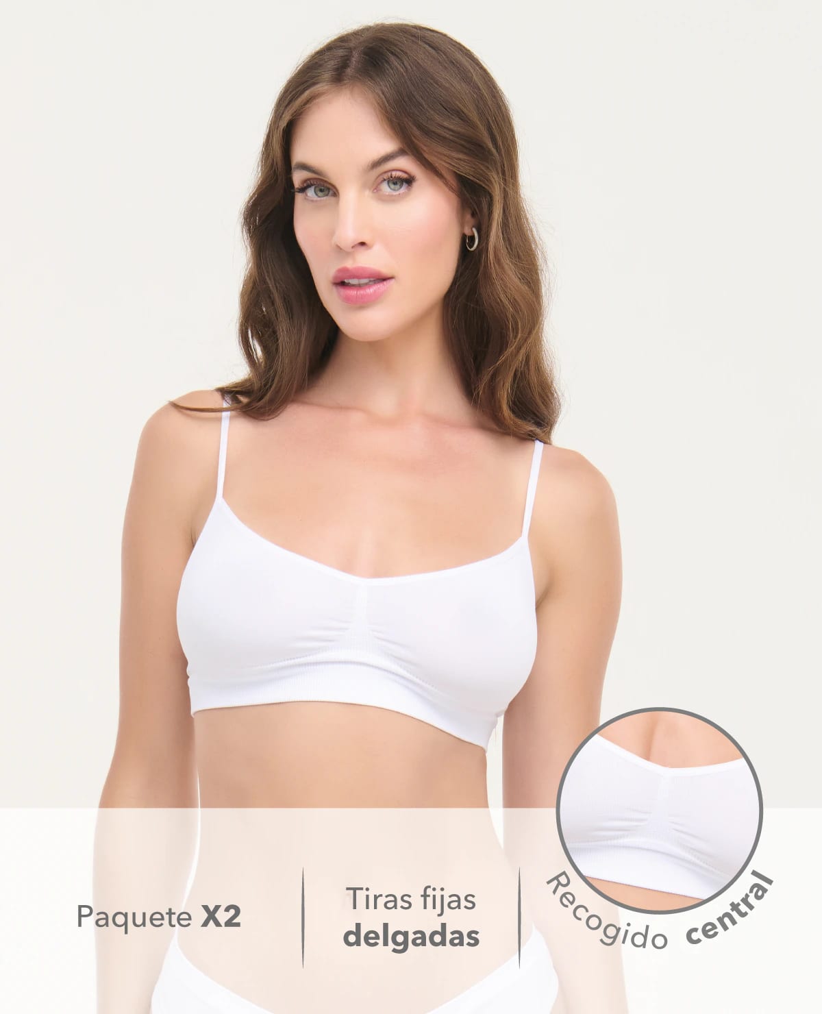 Top Seamless | Paquete X2 | Escote en V - imagen 5