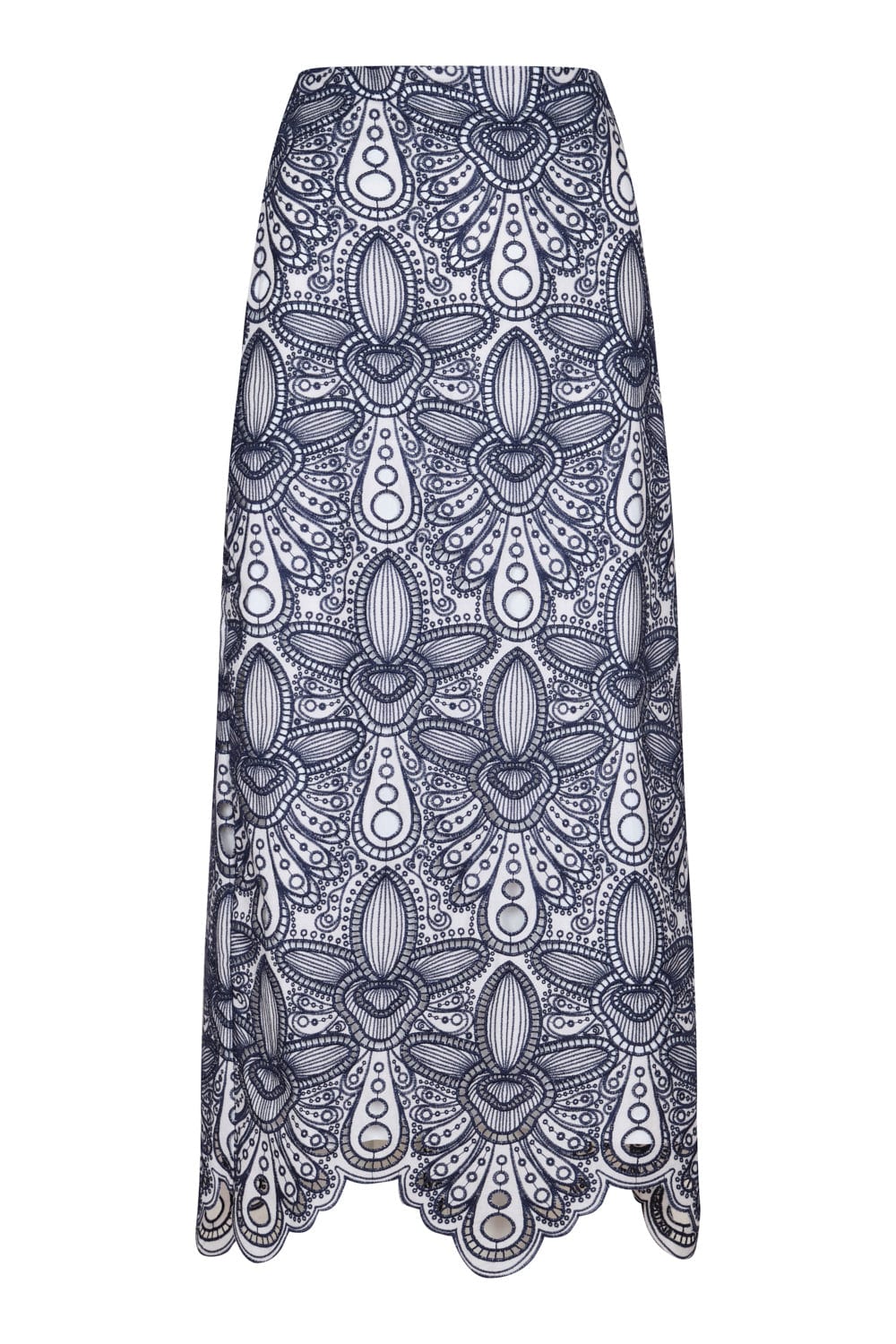 Falda marsella ivory navy - imagen 2