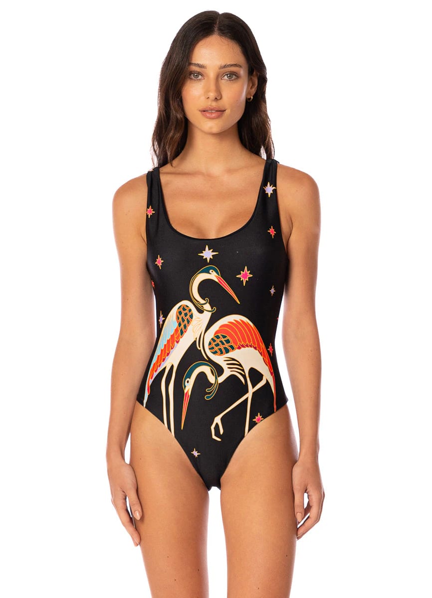 Maaji Flamingo Night Elliot C Cheeky Cut Classic One Piece - imagen 1