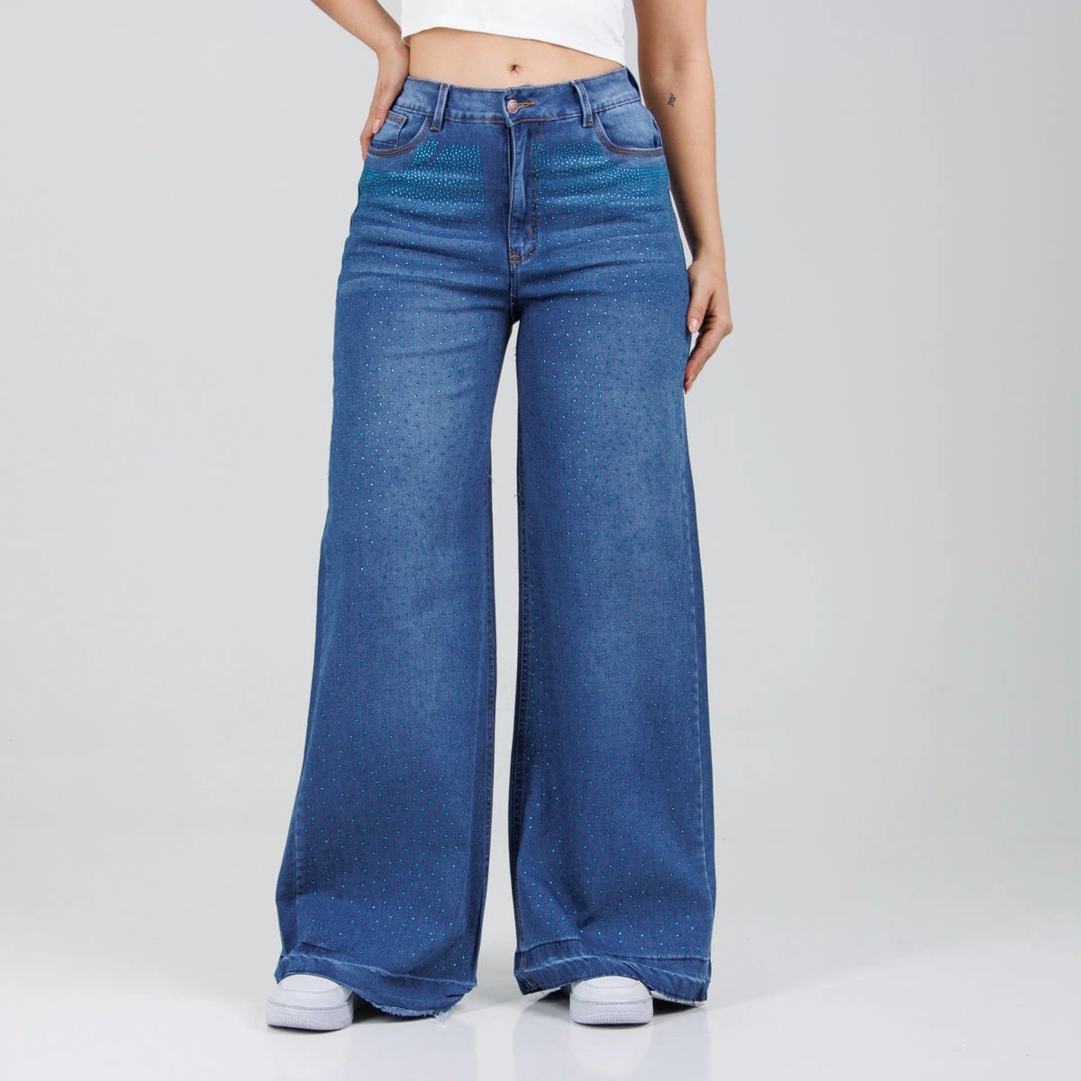 Jean Axspen Wide Leg Brillos  Ox-2788 - imagen 1
