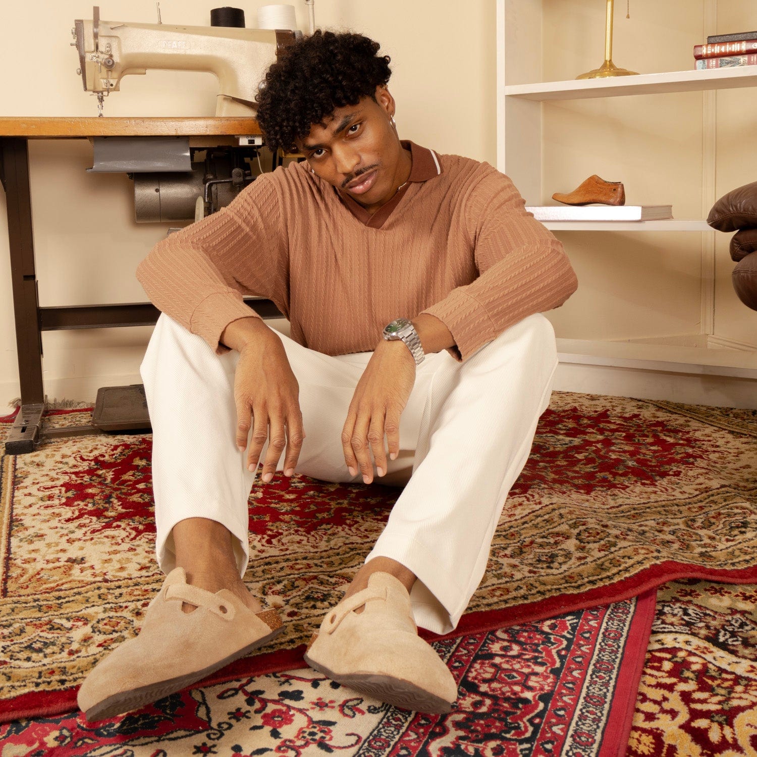 Polo Knit Sweater Mocca - imagen 5