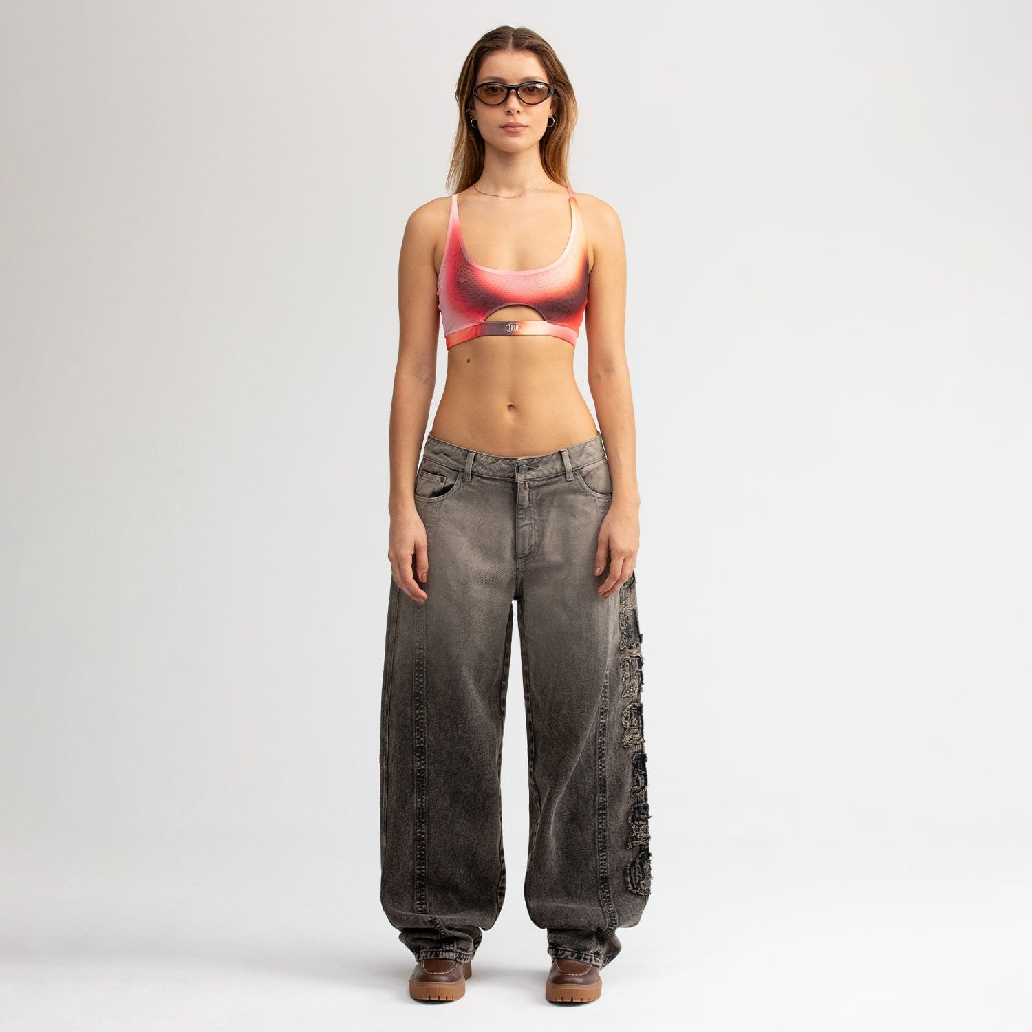 Barrel Denim Pants - Washed Black - imagen 4
