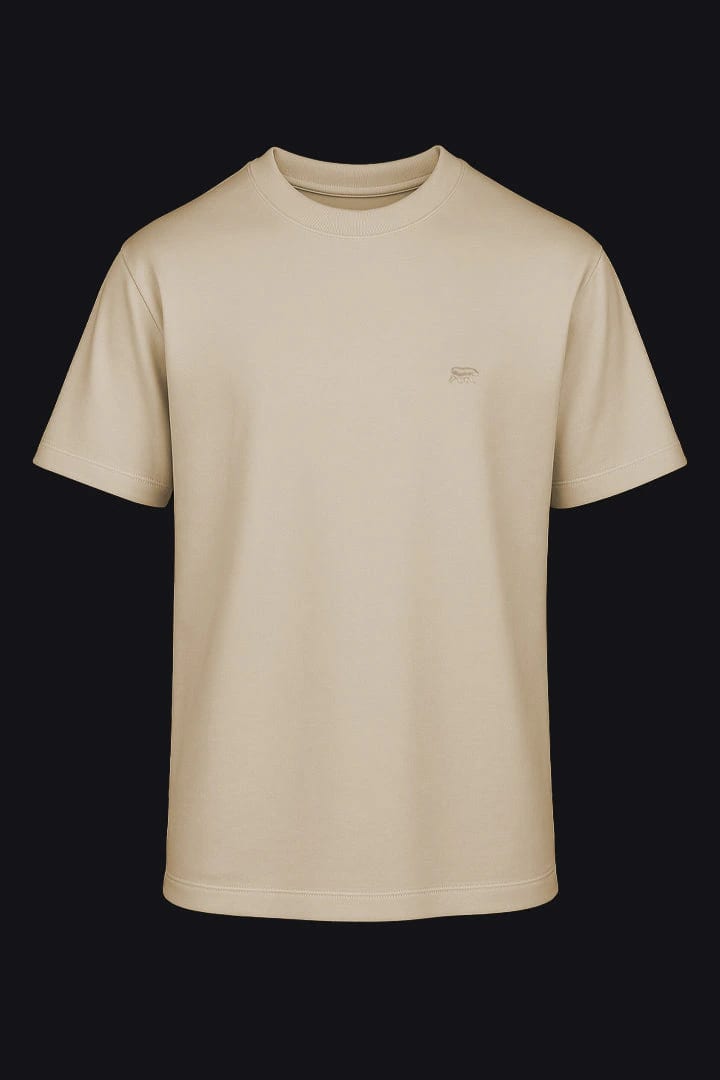 Camiseta arena oso bordado - imagen 1
