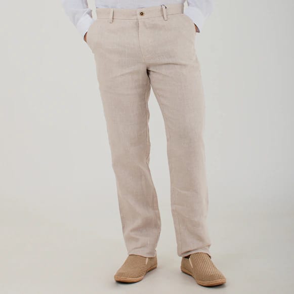 PANTALON 100% LINO HOMBRE - imagen 1