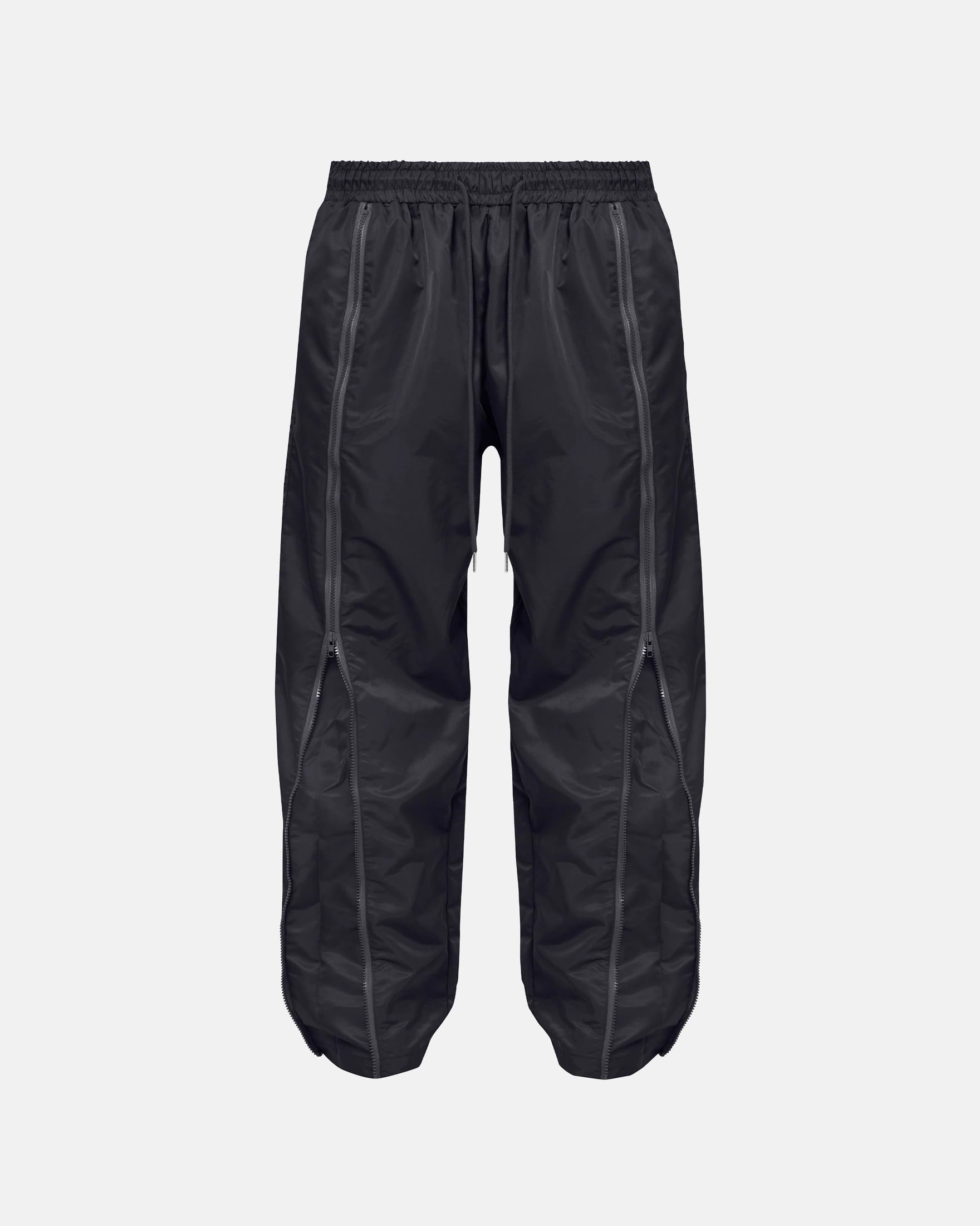 Basics Panelled Zip Up Cargo Pants Black - imagen 1