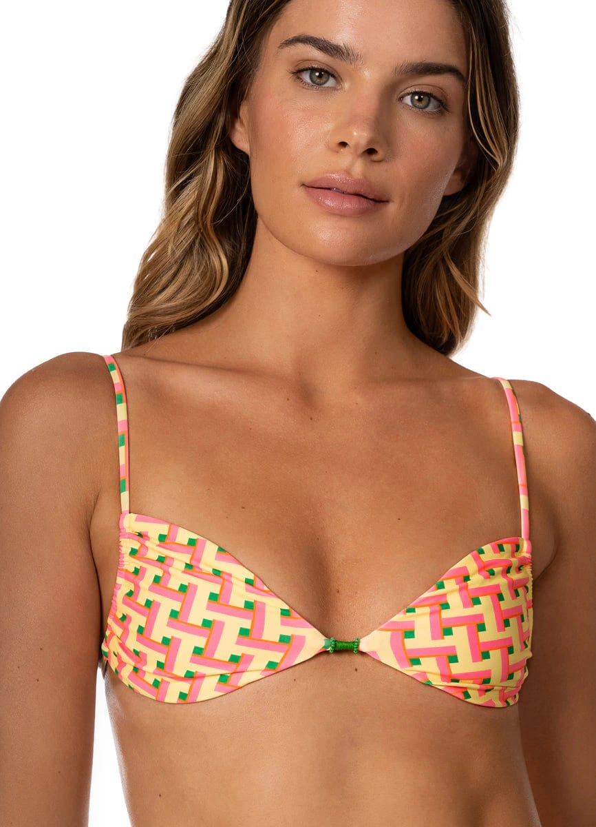 Maaji Blush Tide Ariel Sliding Triangle Bikini Top - imagen 2