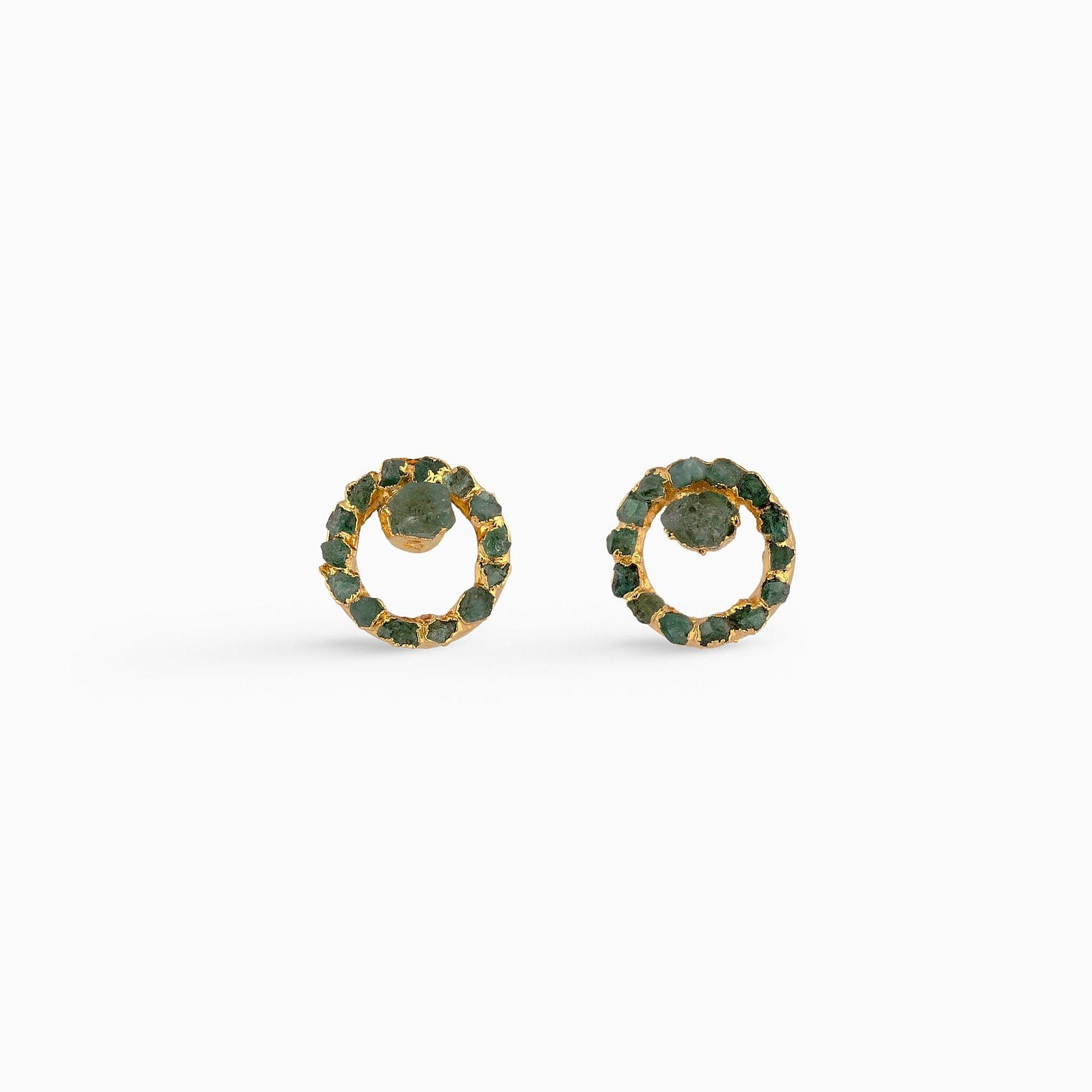 Iris Earrings Emerald - imagen 1