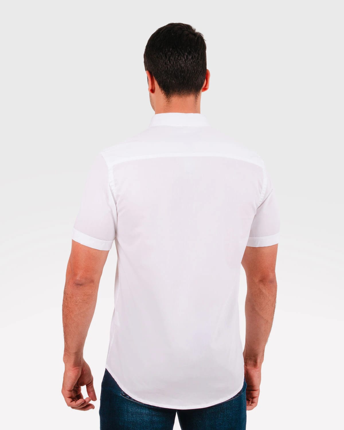 Camisa blanca manga corta para hombre - imagen 16