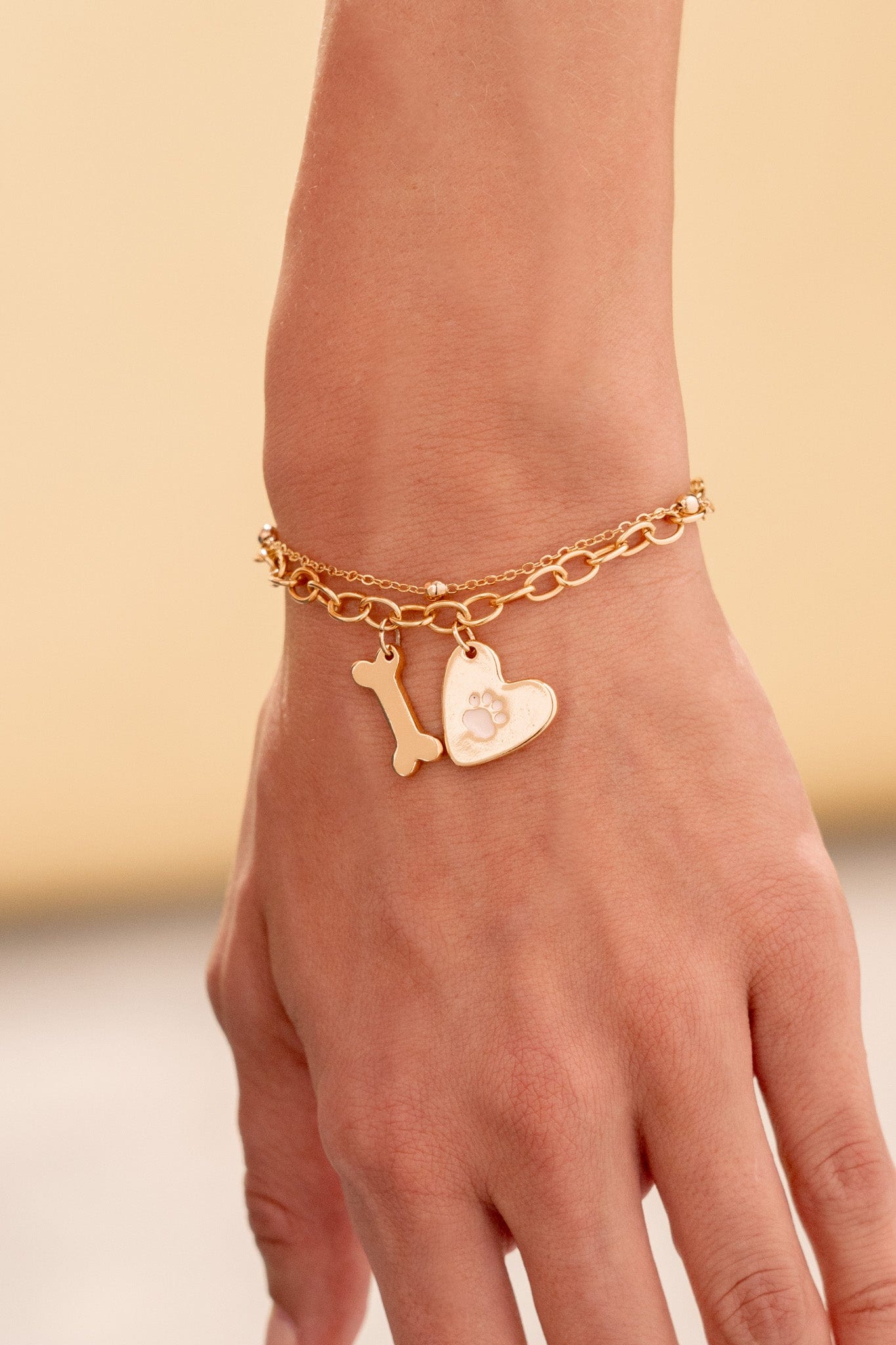 Pulsera Corazón Huella + Aretes - imagen 1