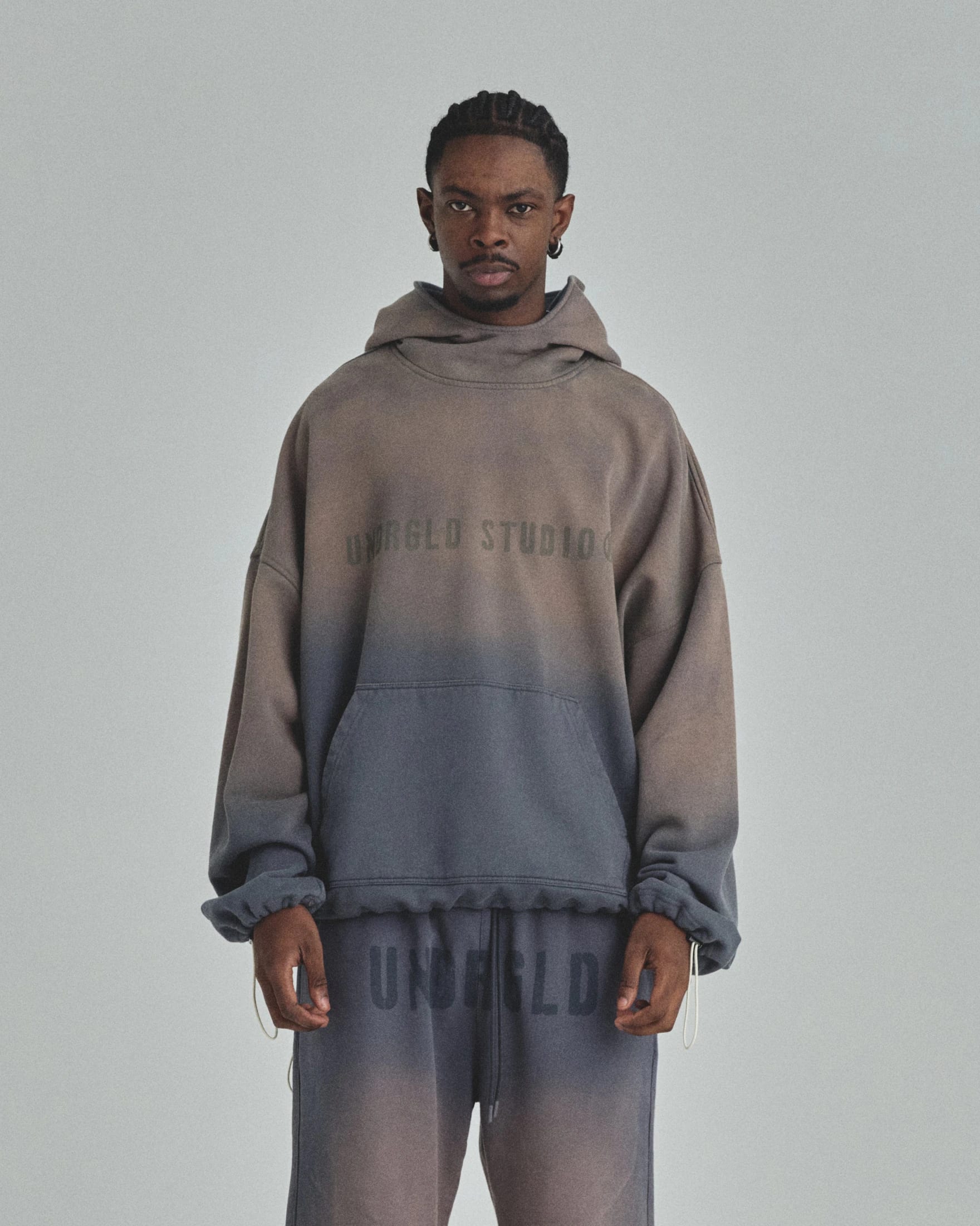 Spring Worn Logo Toggle Adjusted Hoodie Sandblast Gray - imagen 2