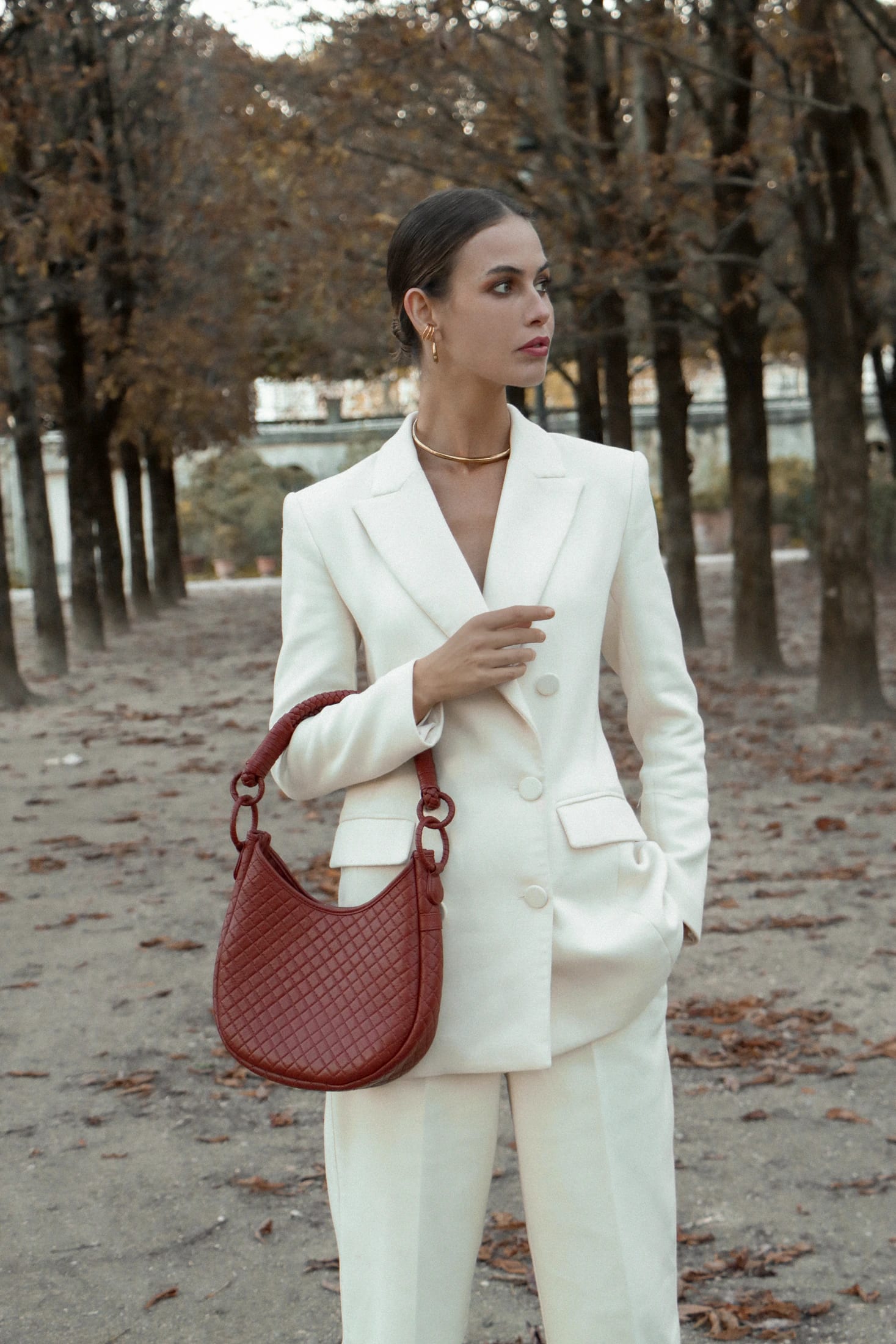 Saddle Shoulder Bag, Brick - imagen 3