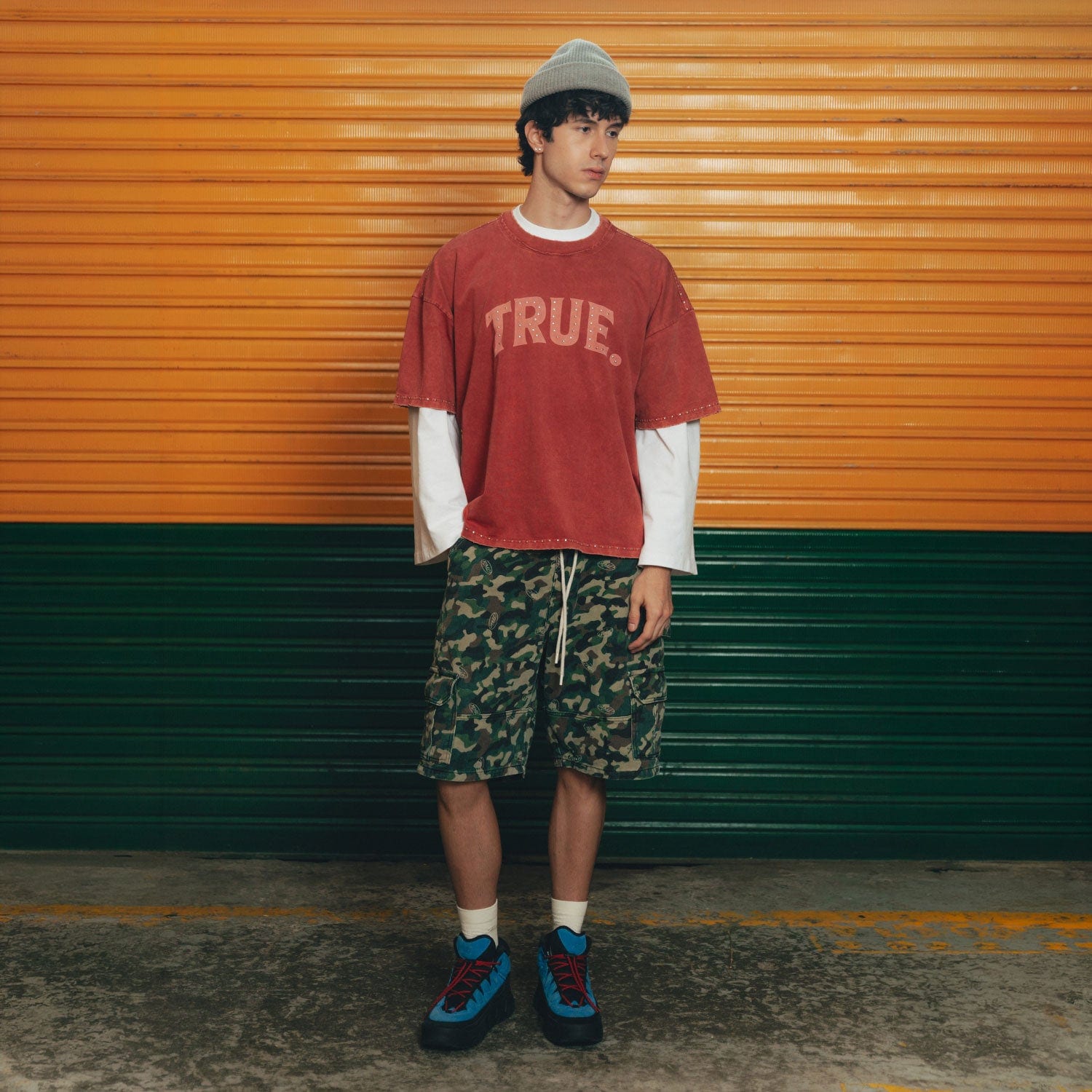 Latino Vintage Boxy Tee - Burgundy - imagen 3