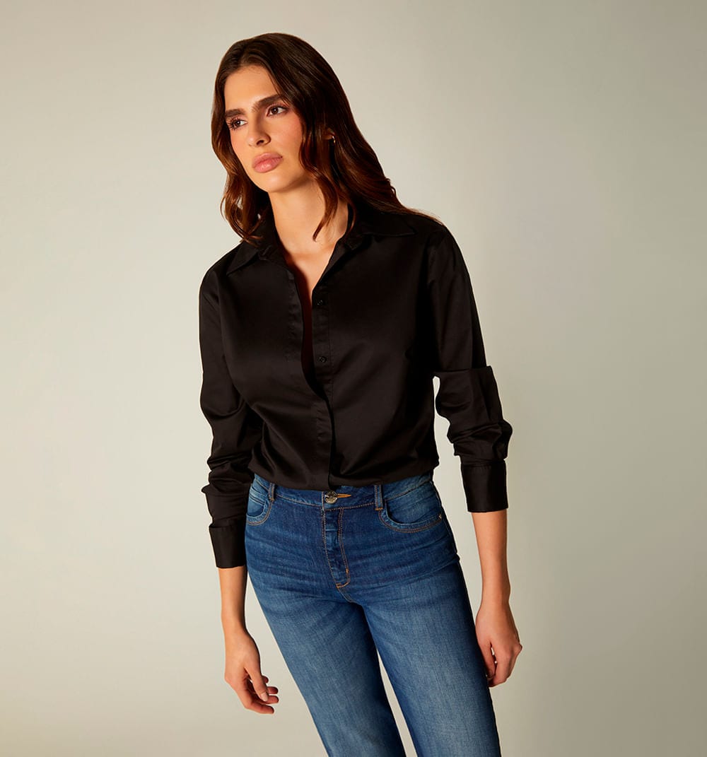 Camisera manga larga puño con mancornas - imagen 8