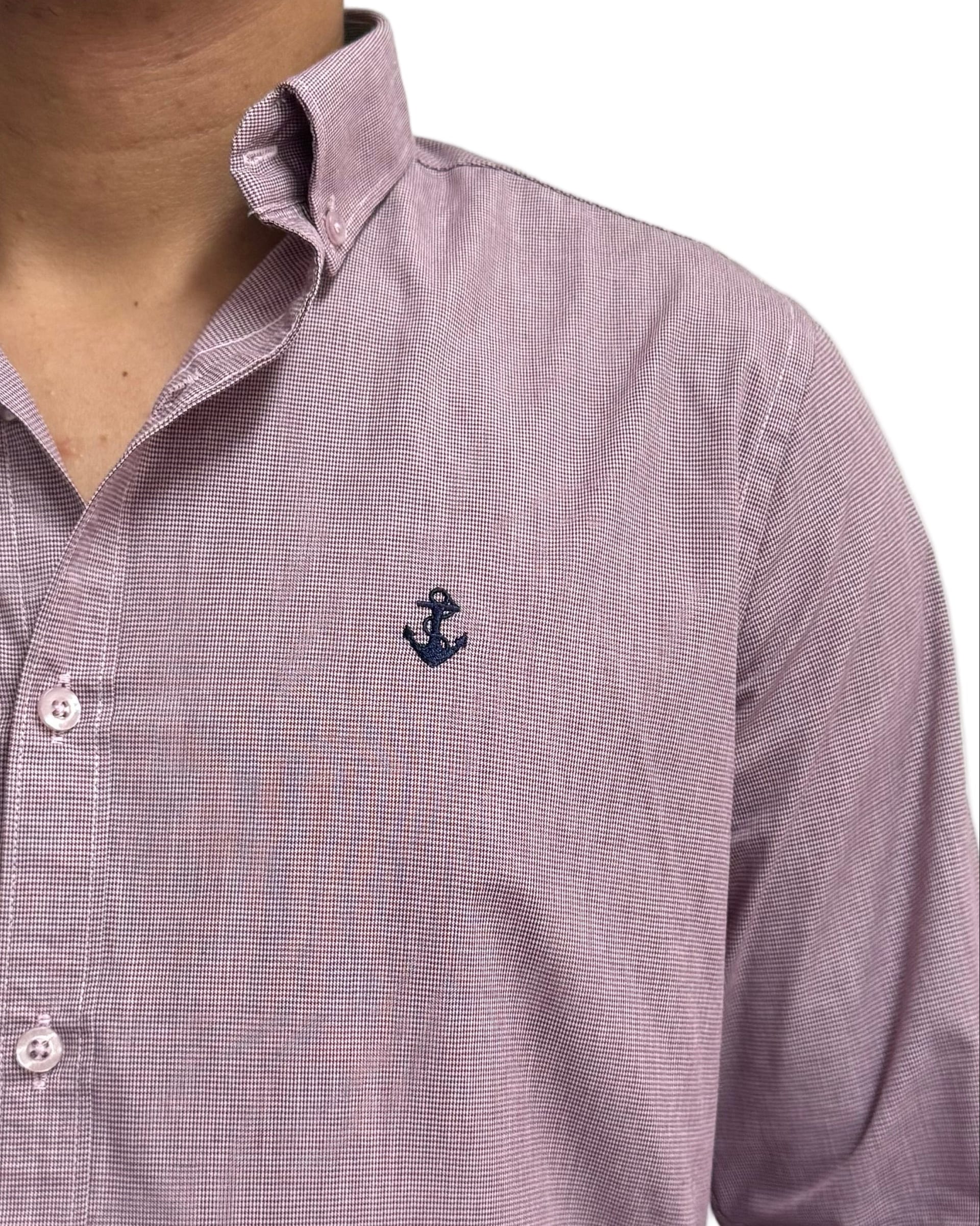 Camisa Punteado Vino - imagen 6