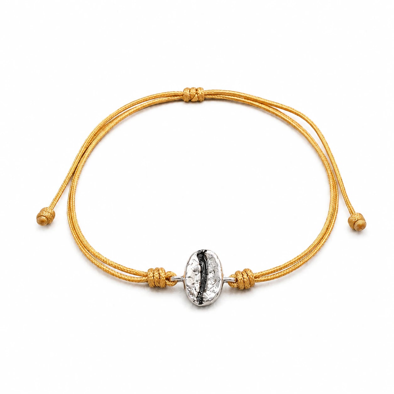 Pulsera grano de café Caturra en plata - Vamos cafeteros - imagen 3