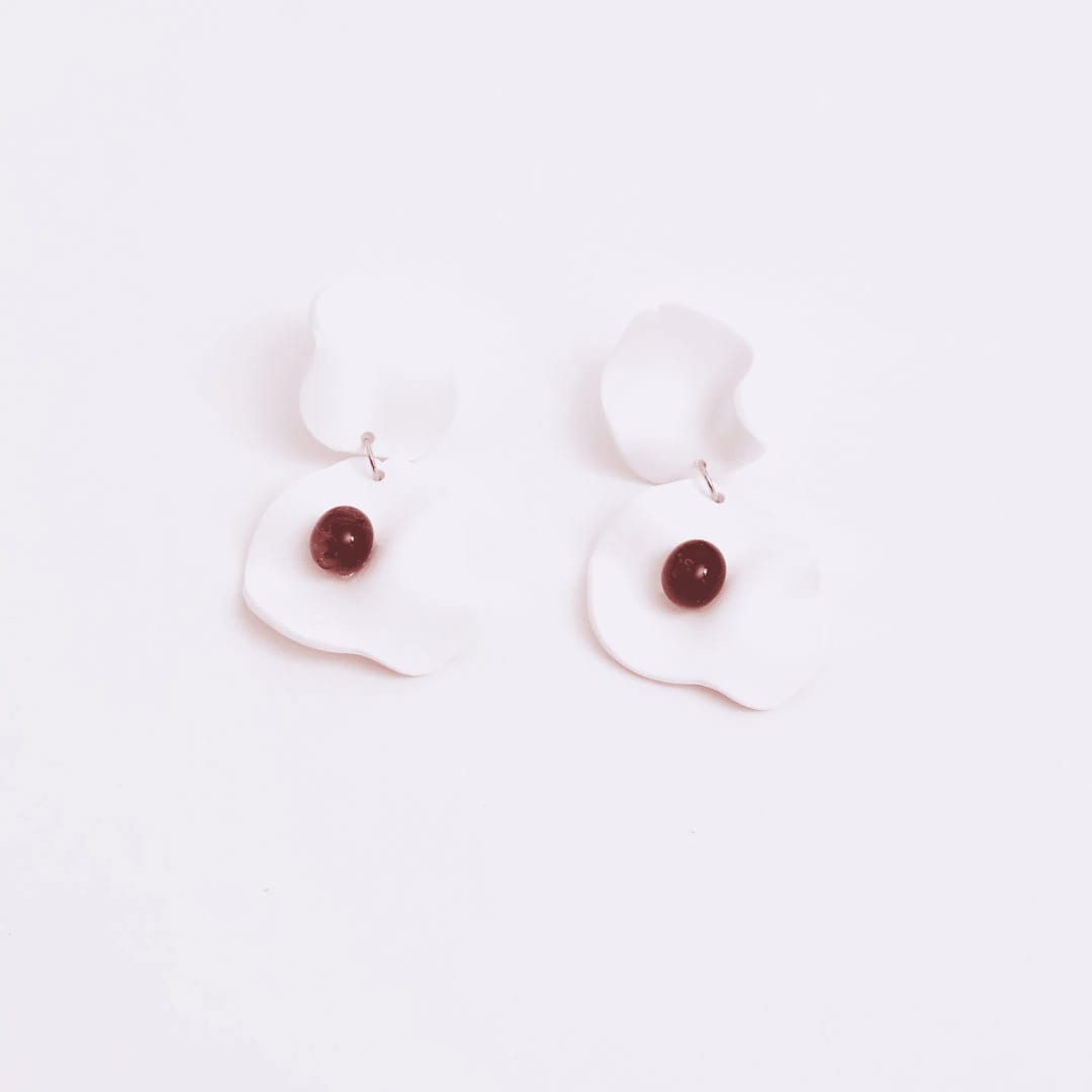 Aretes Lucié Petalo Doble - imagen 4
