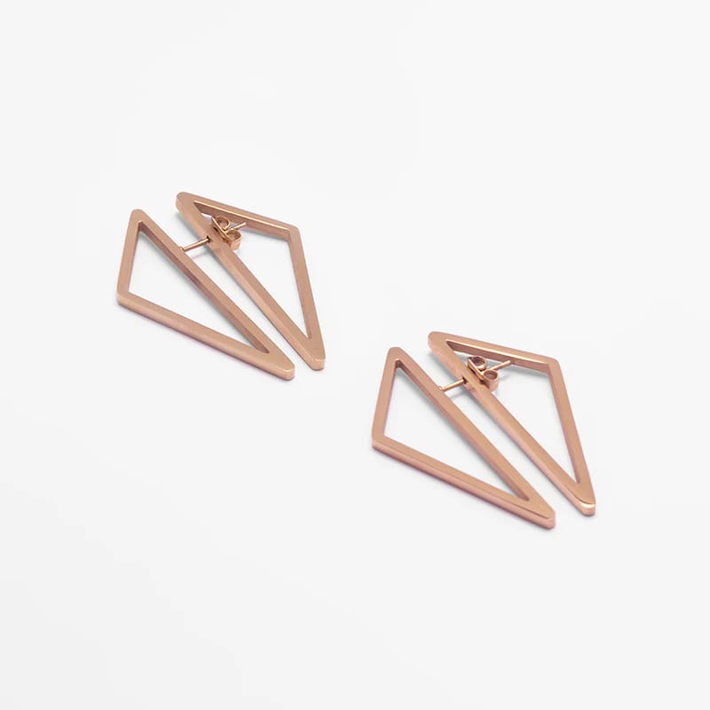 Aretes Diplo Dorado - imagen 2
