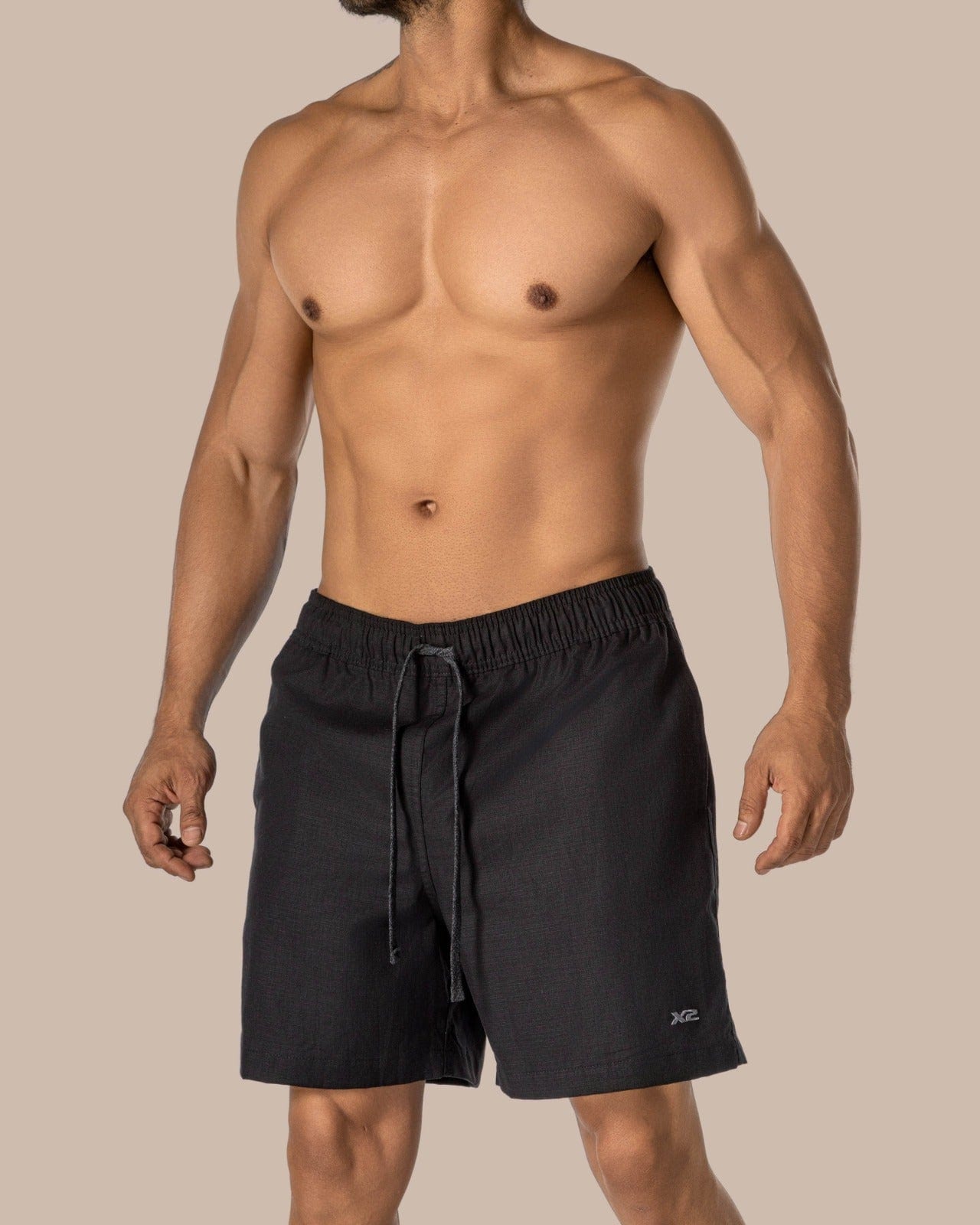 Bermuda Casual Algodón Negro X2 - imagen 3