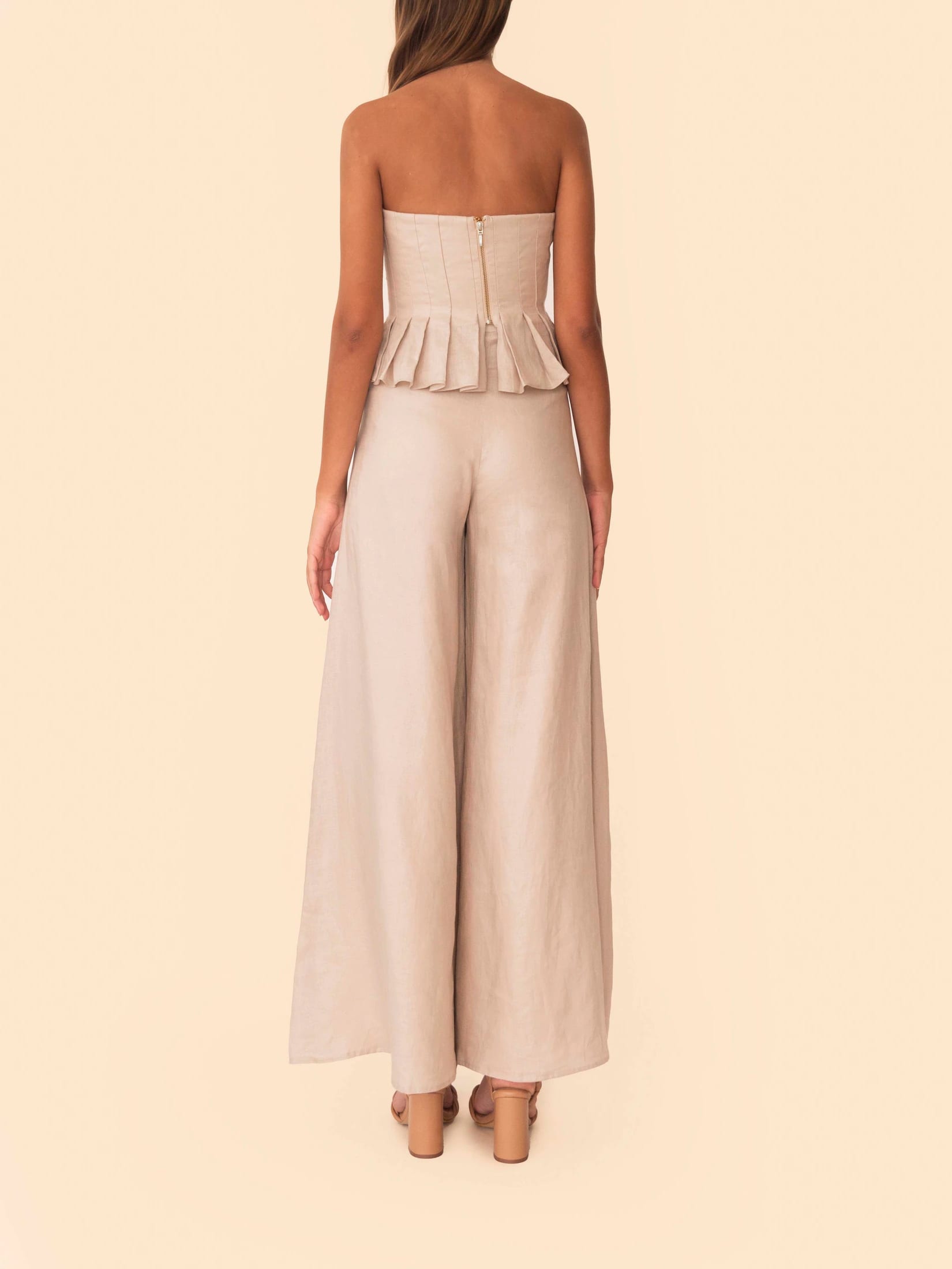 PALAZZO PANT LATTE - imagen 4
