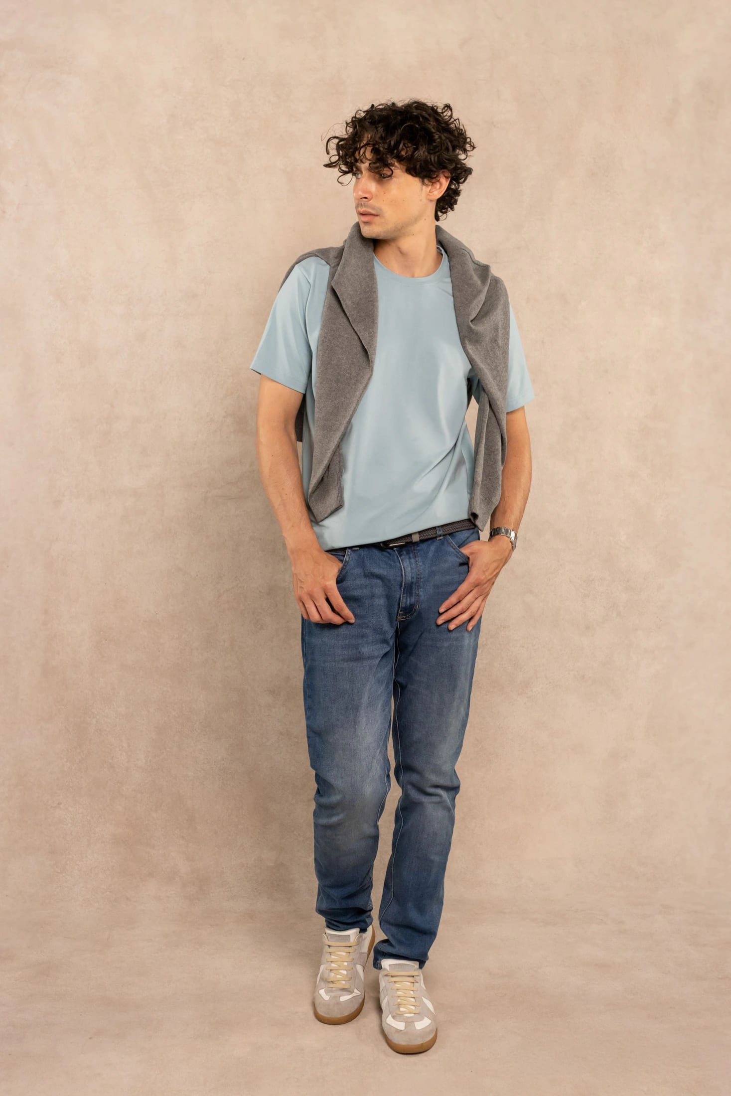 Camiseta Antimanchas Faded Blue - imagen 2