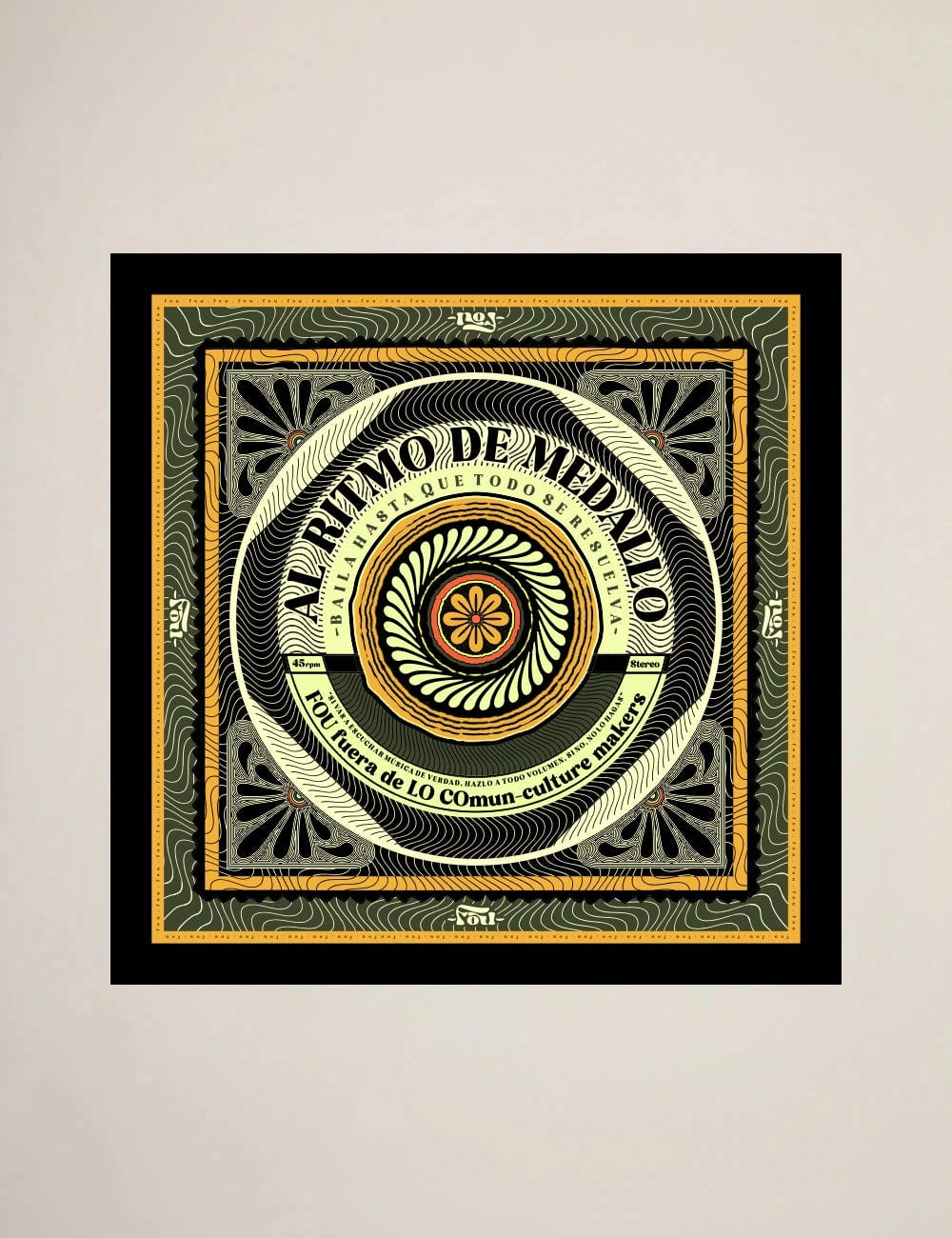 Pañoleta al ritmo de medallo multicolor Unisex - imagen 1