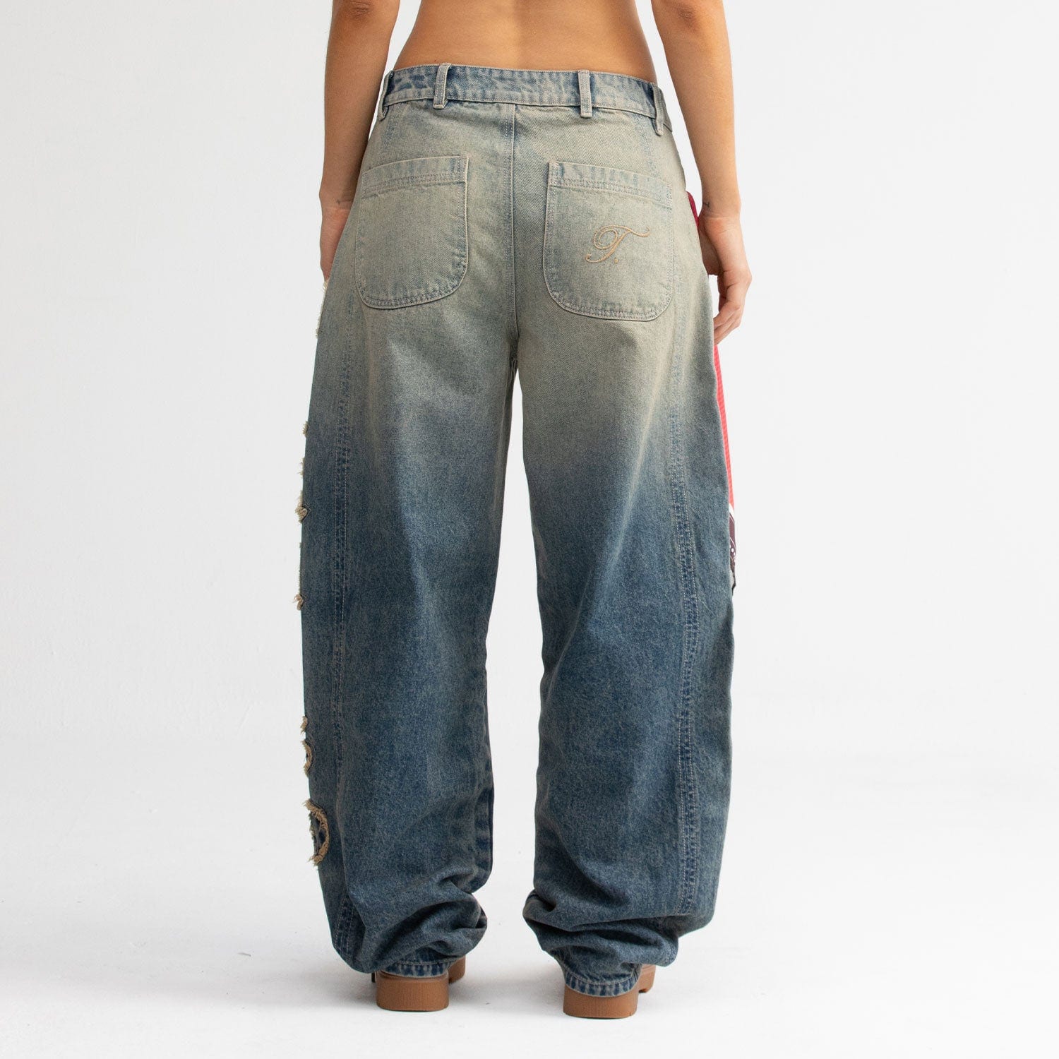 Barrel Denim Pants - Washed Blue - imagen 3