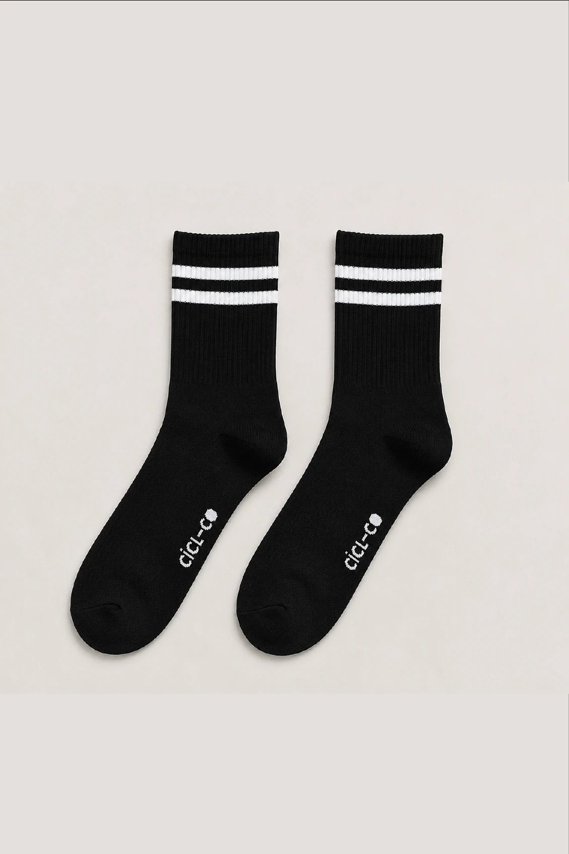 Medias Cortas Negro Rayas - imagen 1