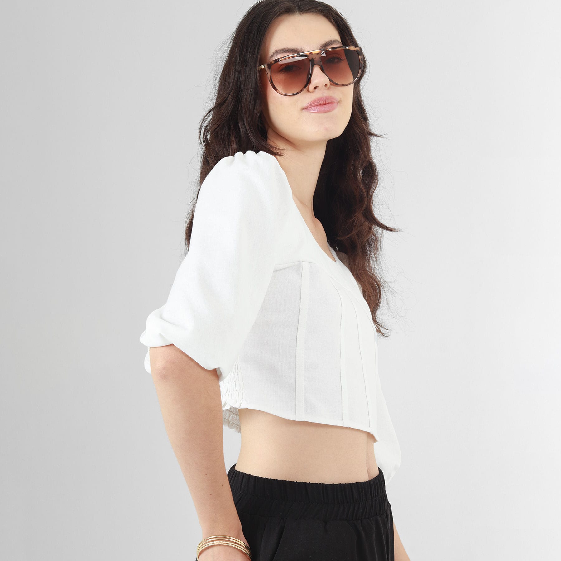 Blusa Cuello Redondo Manga 3Cuartos - imagen 4