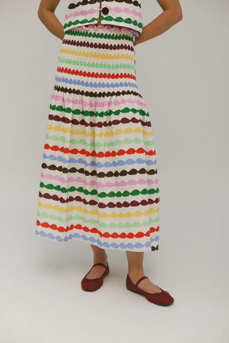 Falda Shirred Glaseado Arcoiris - imagen 3