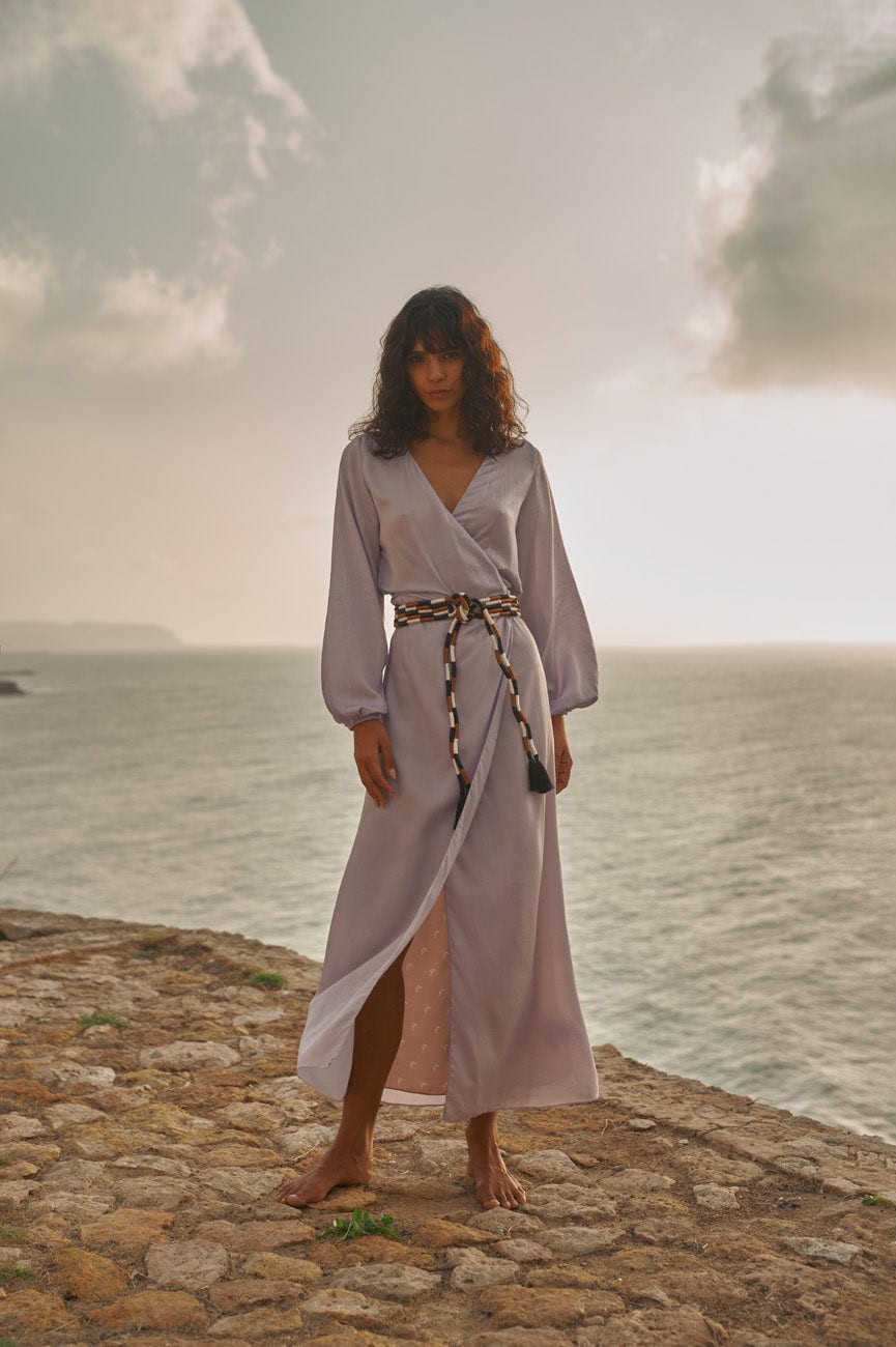 Tertulia Martellato Silk Maxi Dress / Lila - imagen 2