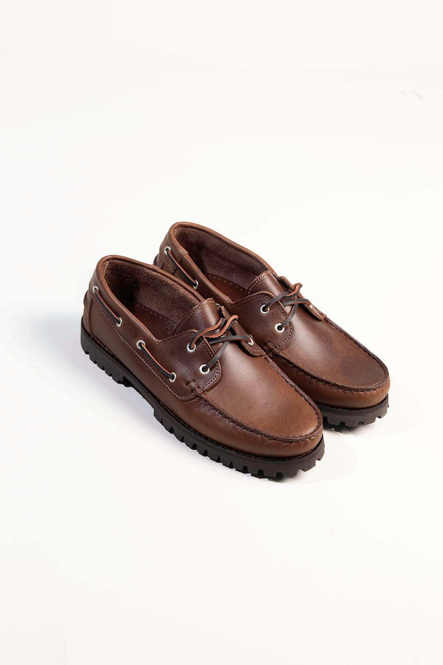 Men's moccasin nautical cord brown - imagen 1