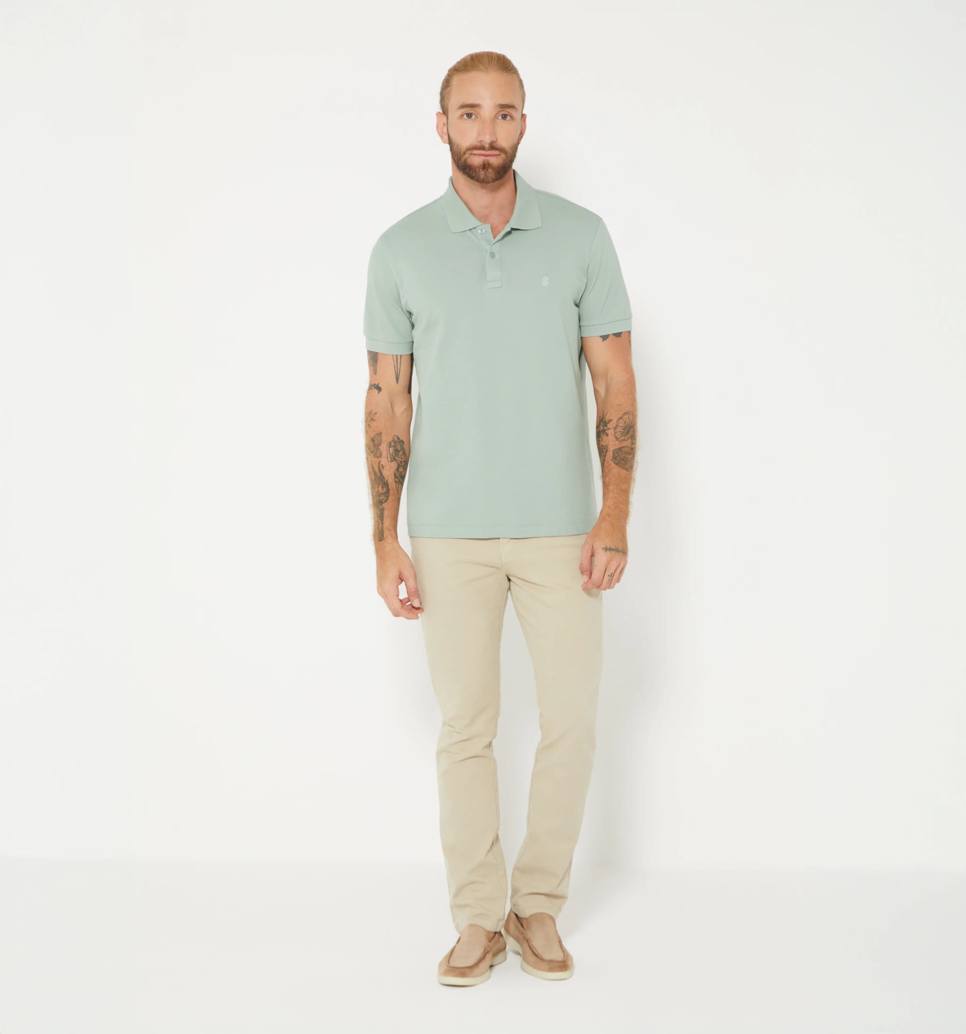 Polo básico para hombre slim fit - imagen 3