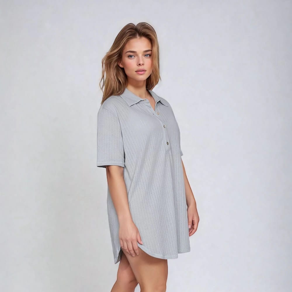 Vestido Corto Raysa Algodón Peruano - imagen 5